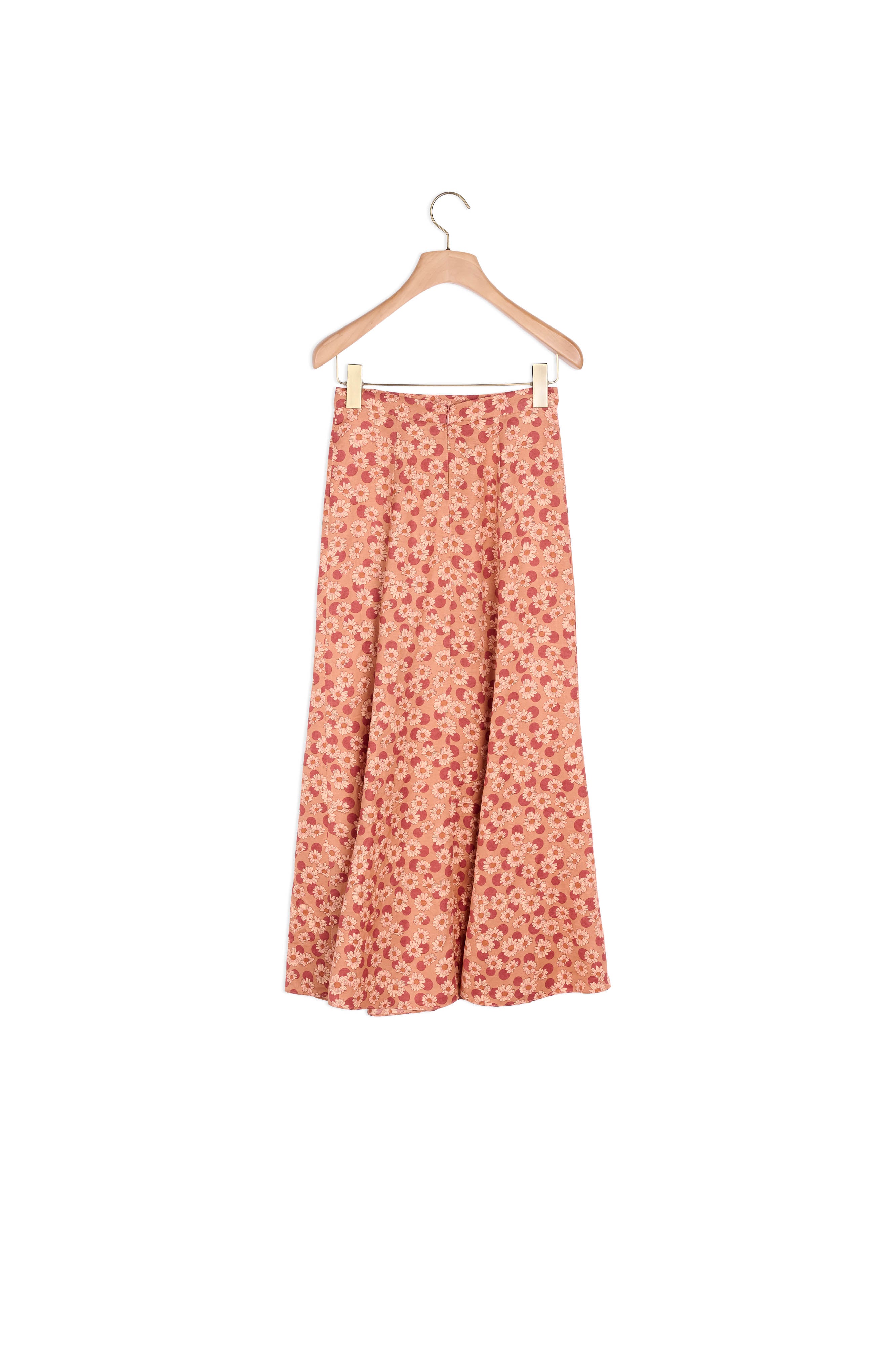 Jupe longue évasée imprimée Sandro seconde main