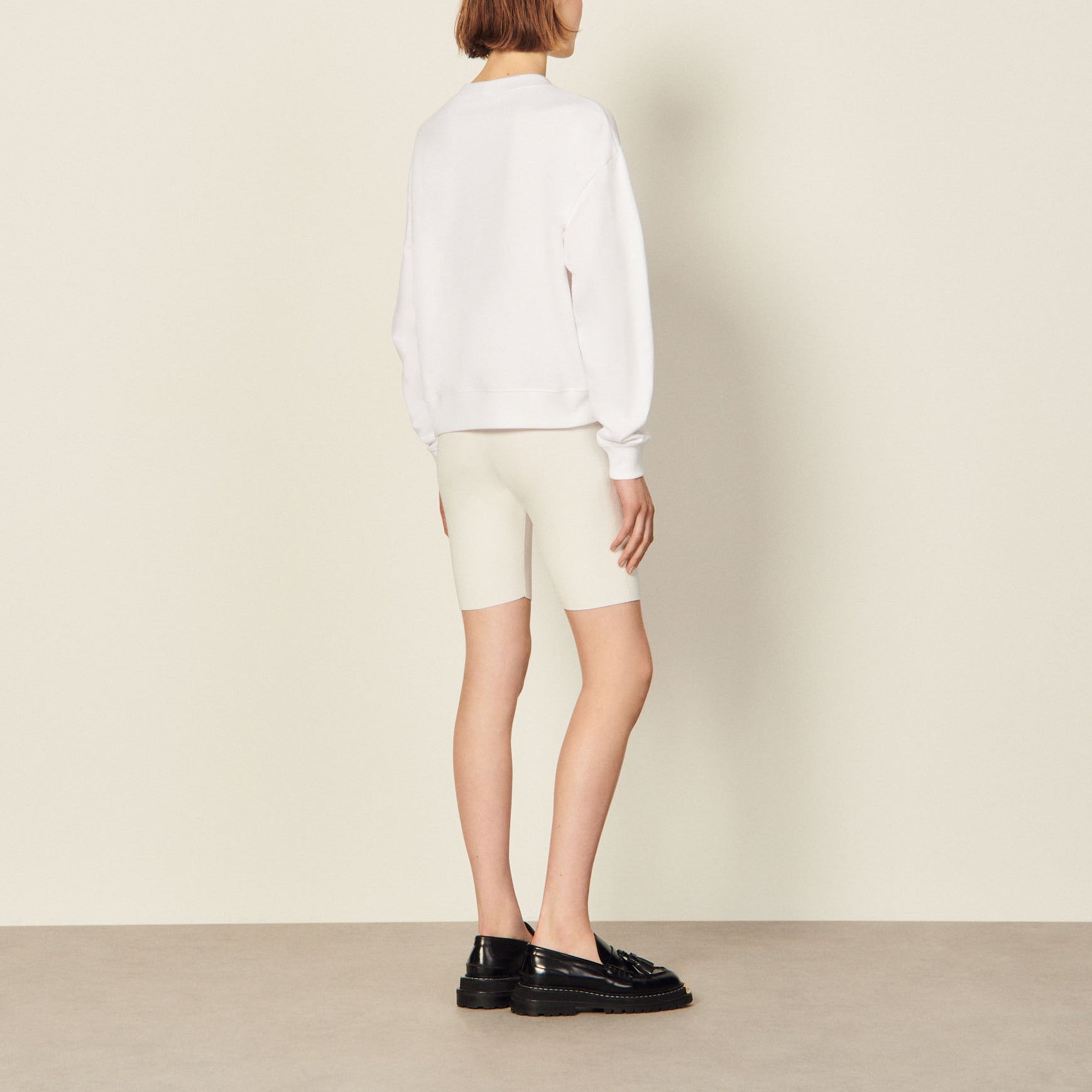 Sweatshirt imprimé en coton biologique Sandro seconde main