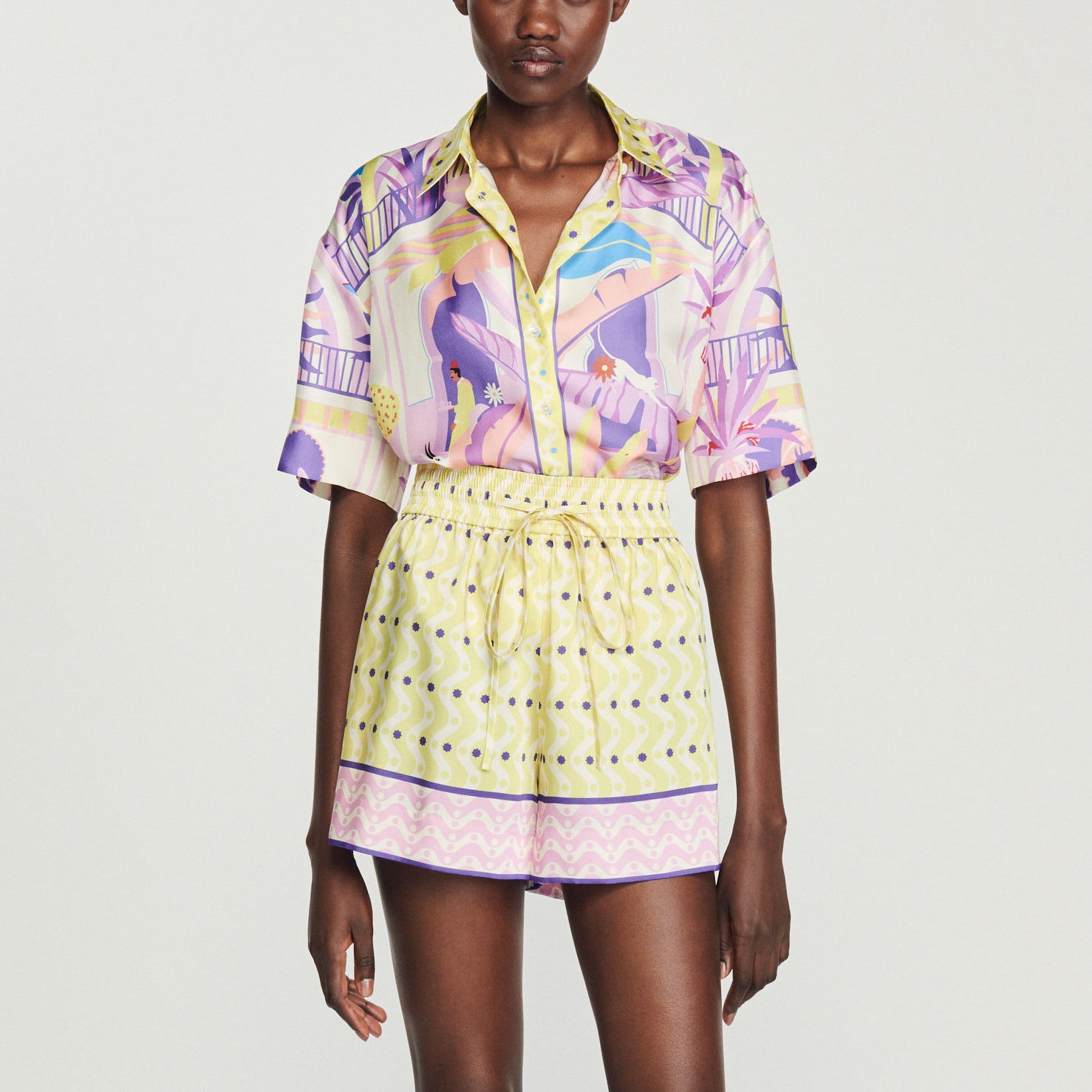 Chemise imprimée Sandro seconde main