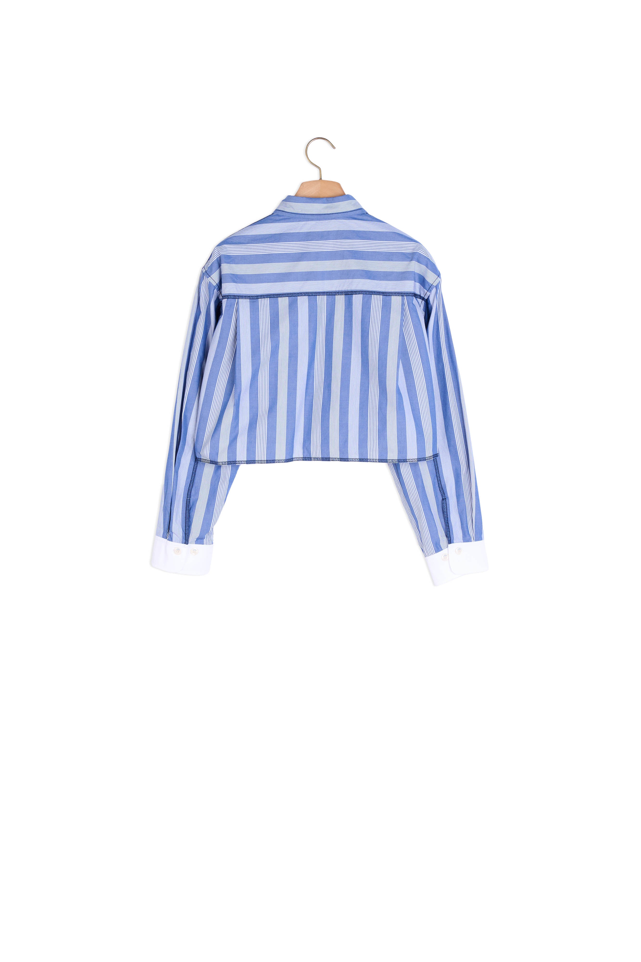 Chemise courte à rayures Sandro seconde main