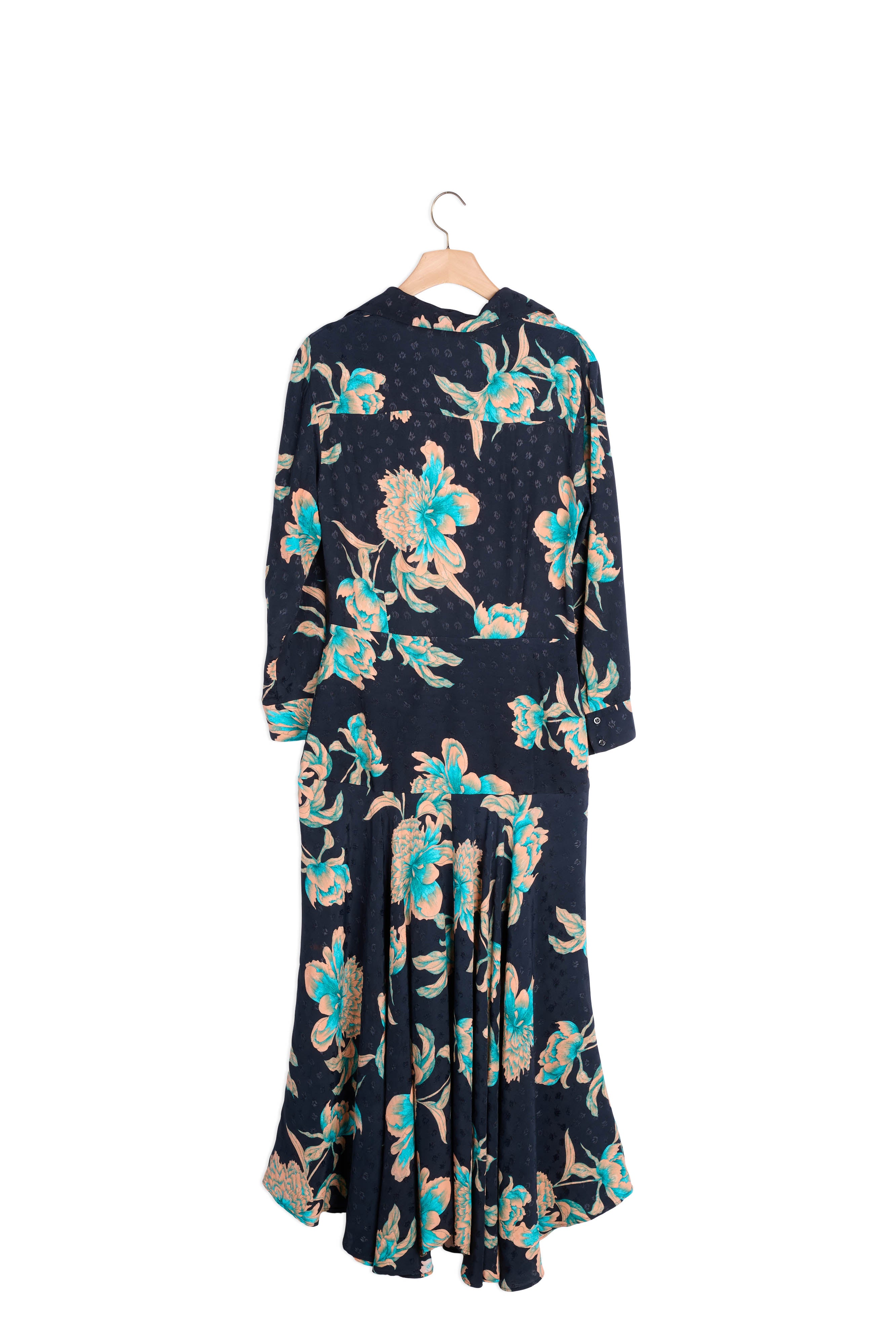 Robe longue imprimée à nouer Sandro seconde main