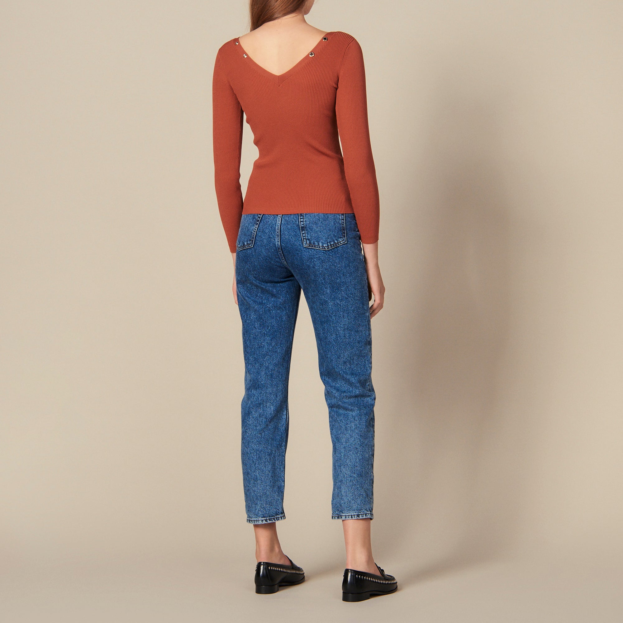 Pull orné de pressions siglées Sandro seconde main