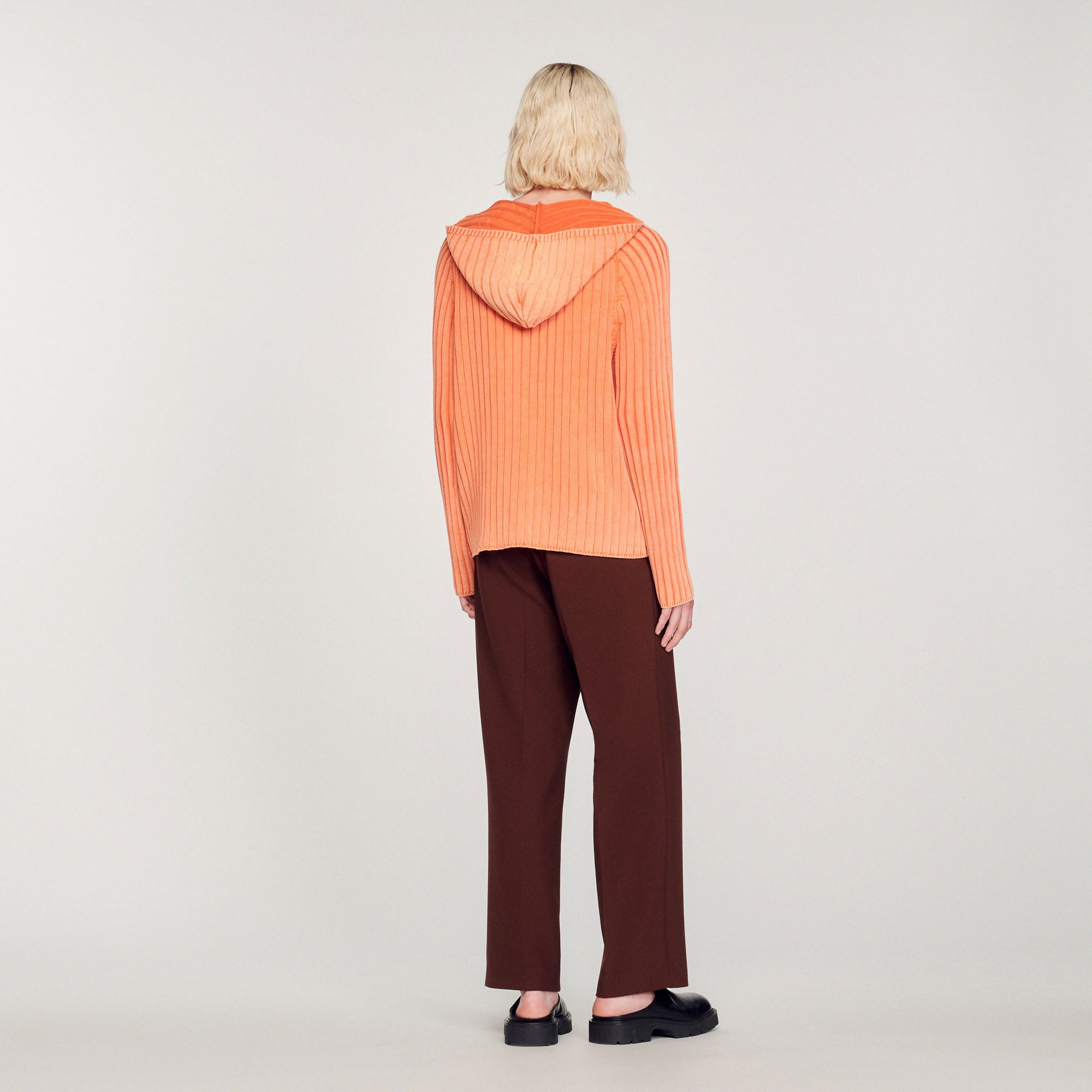 Maille Orange Sandro seconde main