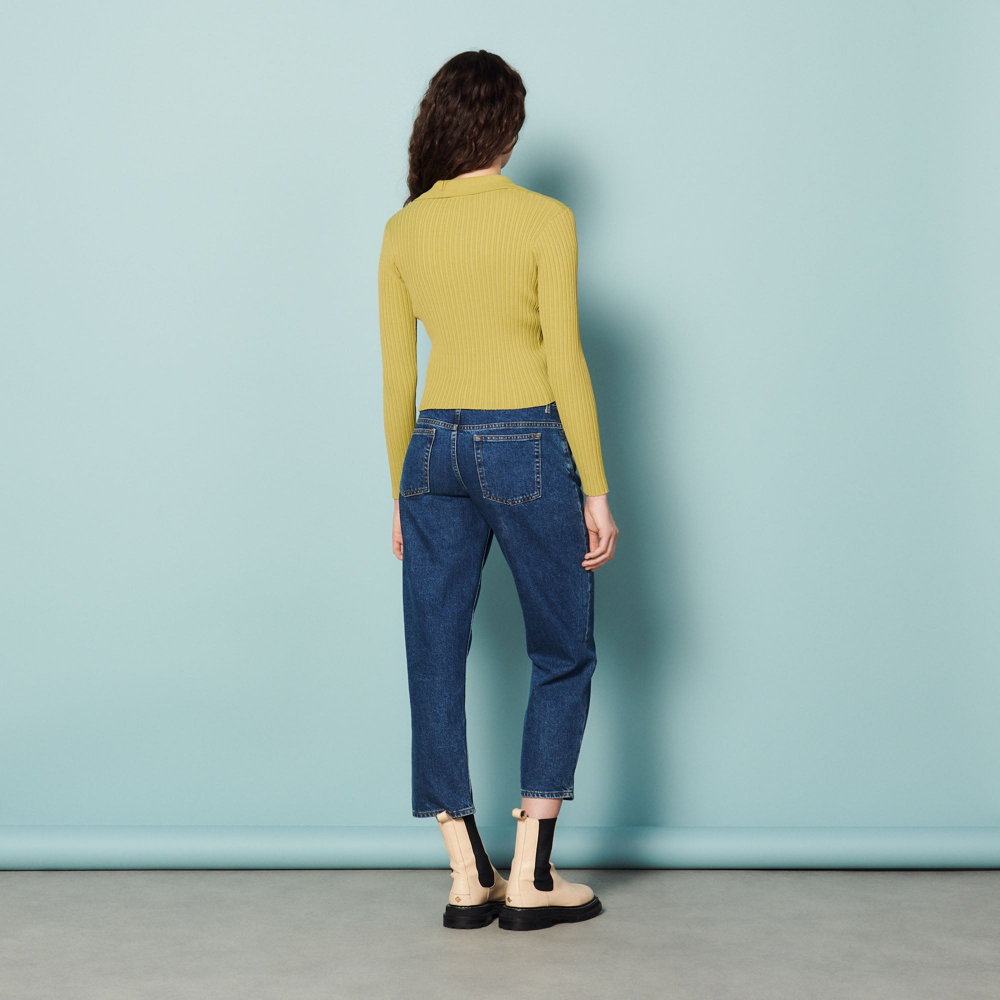 Cardigan à côtes Sandro seconde main