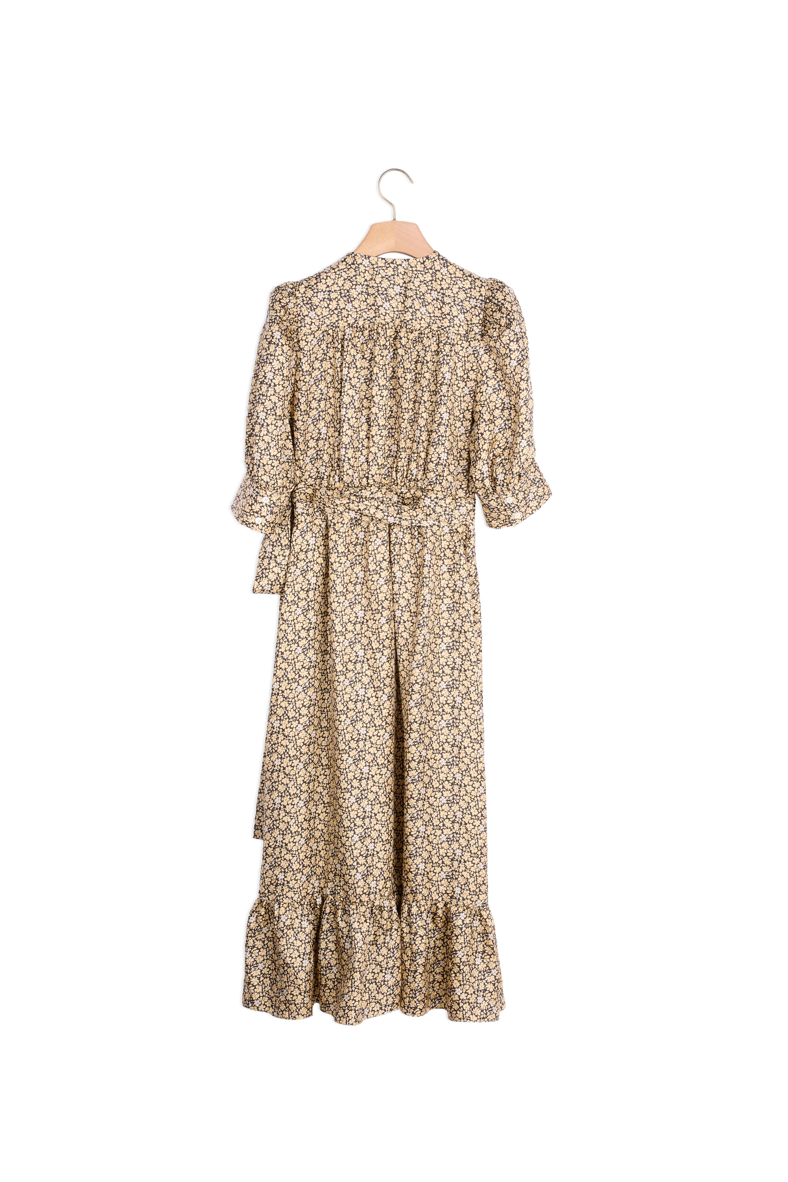 Robe longue fluide portefeuille Sandro seconde main