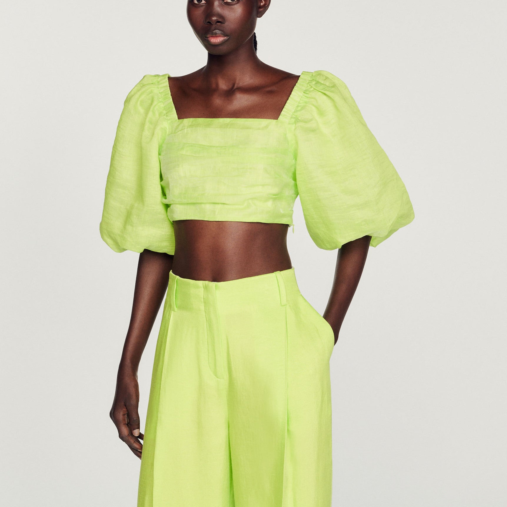 Top court froncé Sandro seconde main