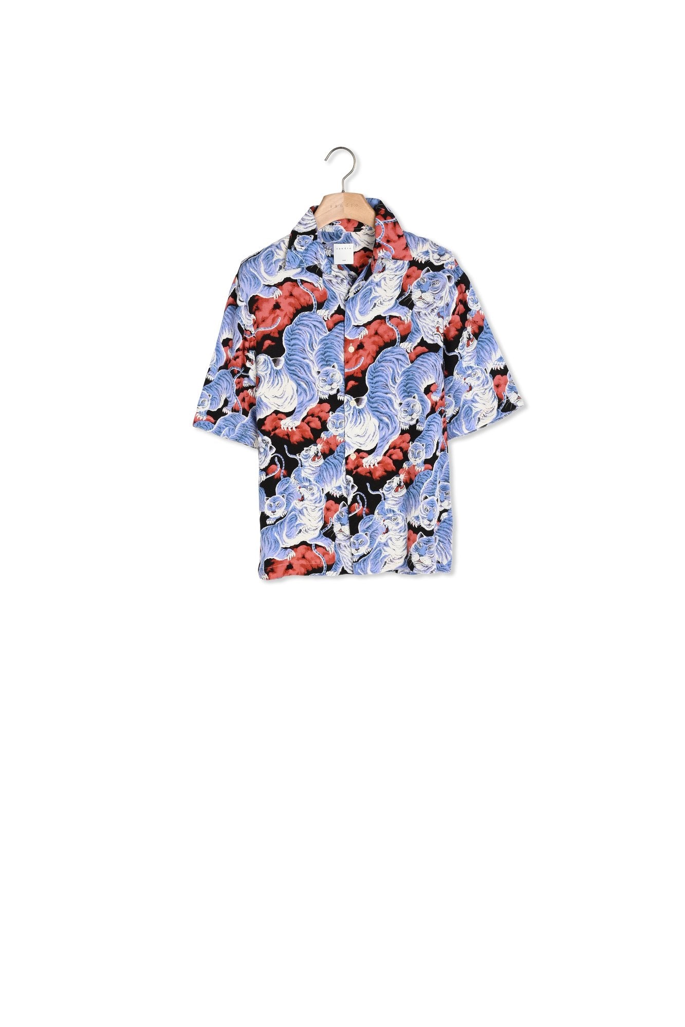 Chemise à manches courtes imprimée Sandro seconde main