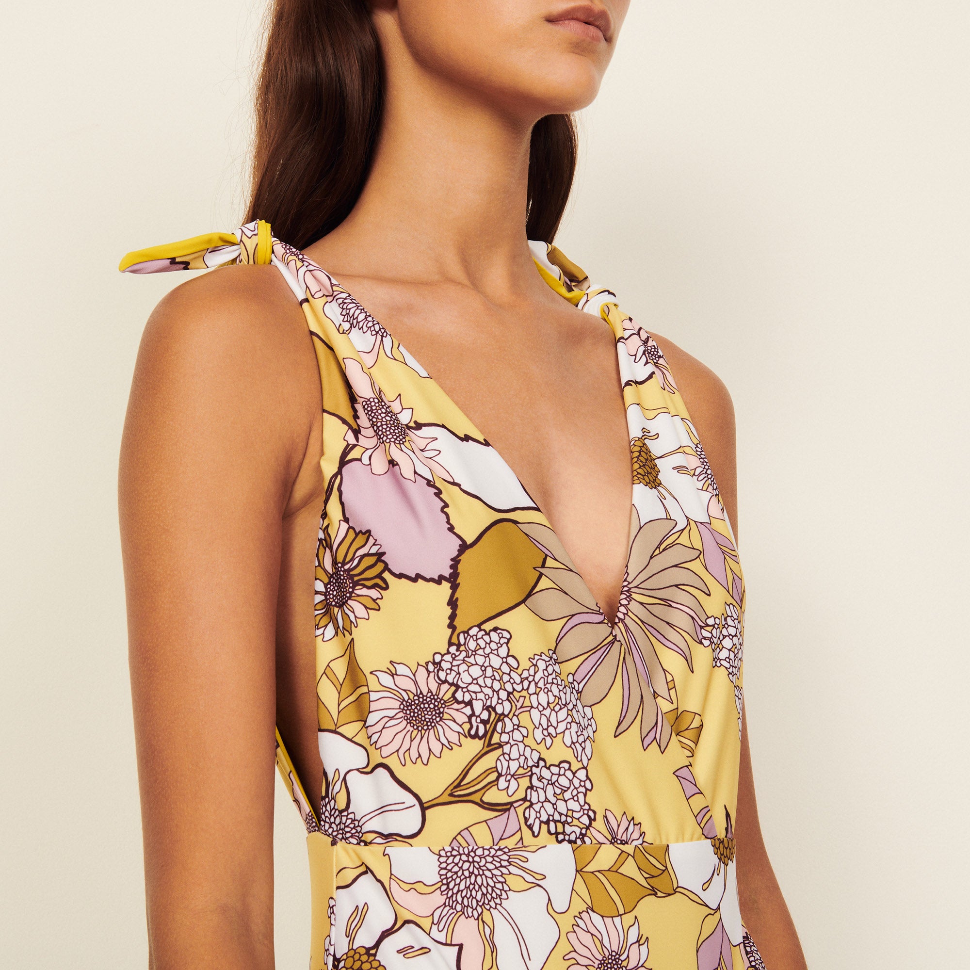 Maillot de bain 1 pièce imprimé Sandro seconde main