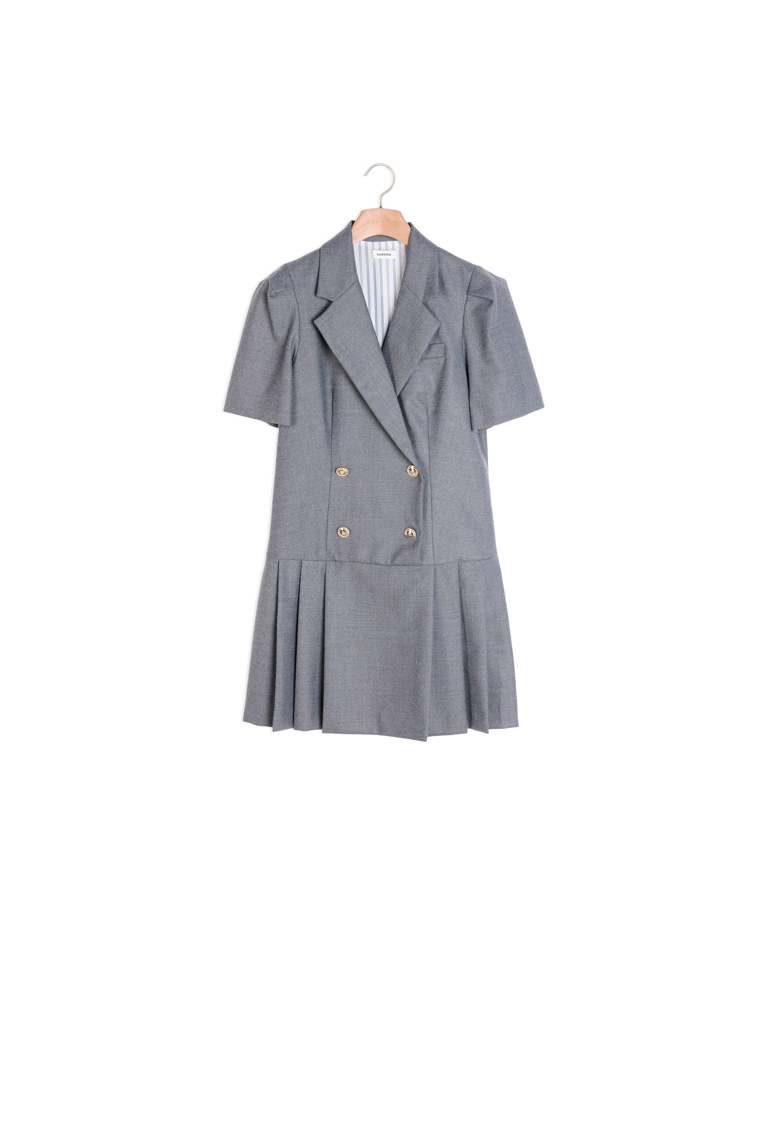 Robe courte à col tailleur Sandro seconde main