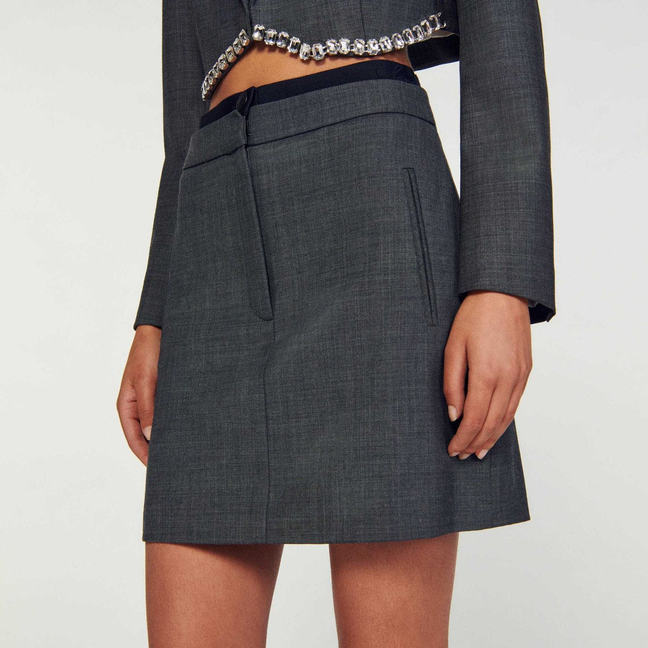 Mini Jupe élastiquée Sandro seconde main