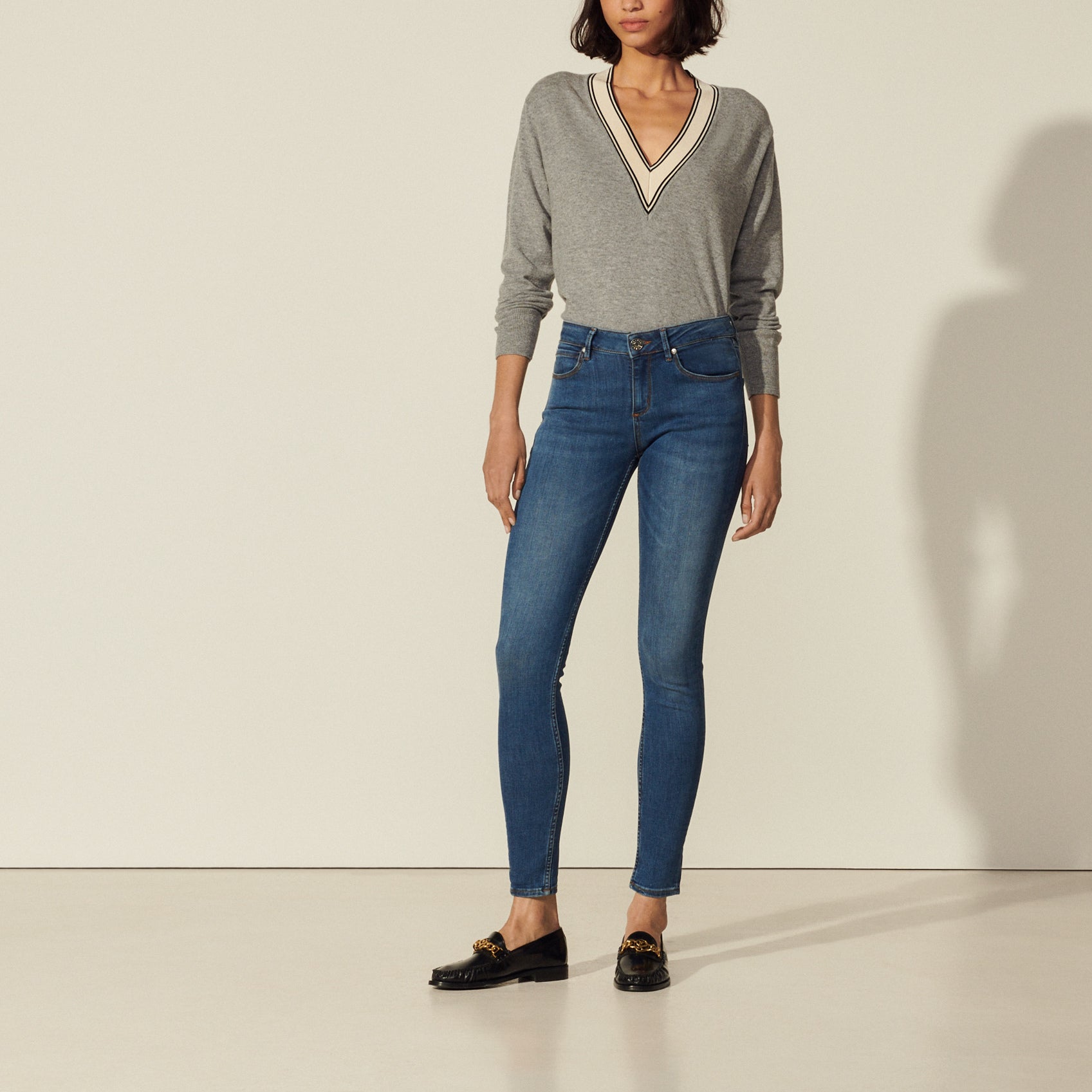 Jean slim bleu Sandro seconde main