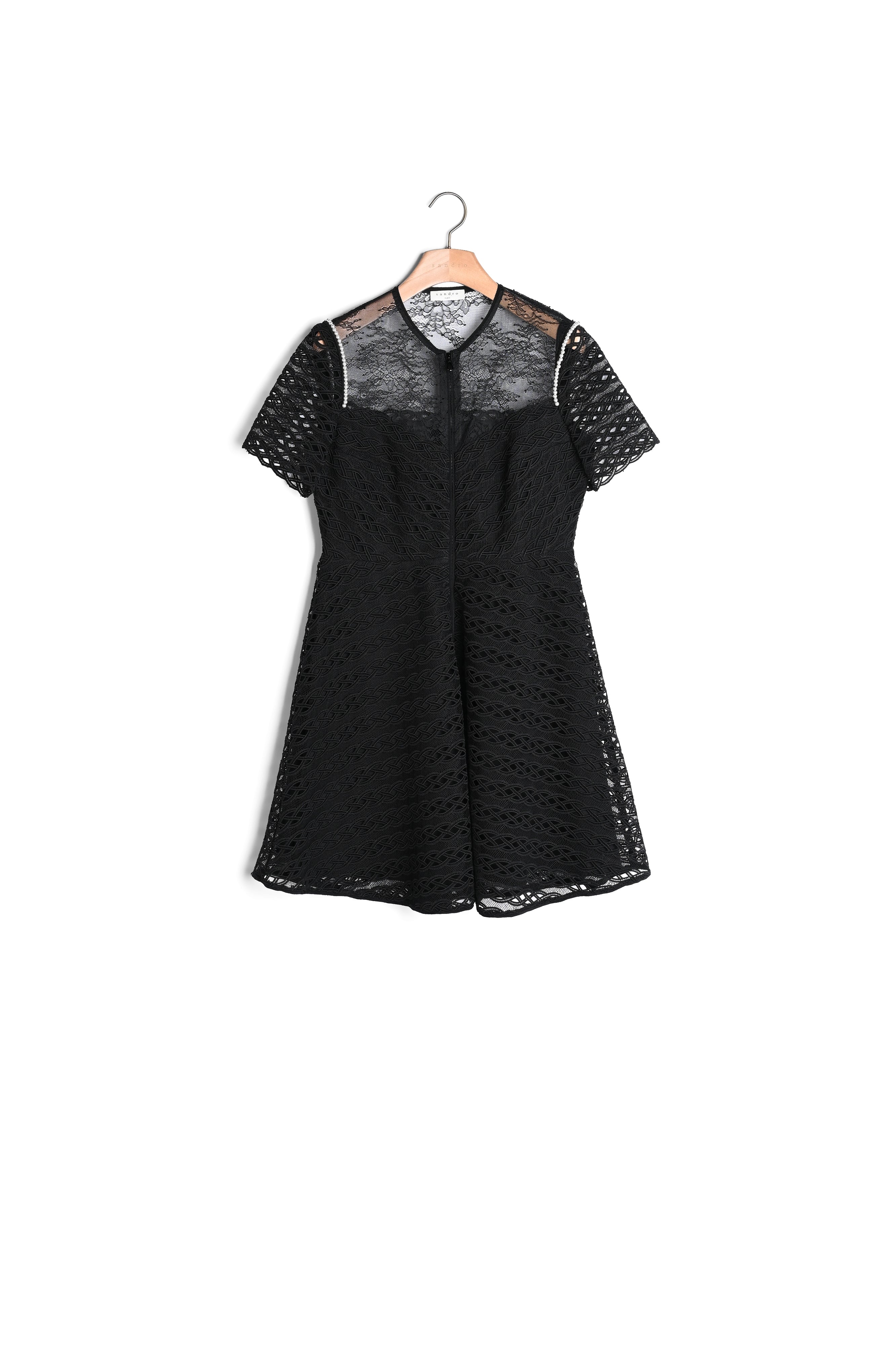 Robe patineuse en guipure Sandro seconde main