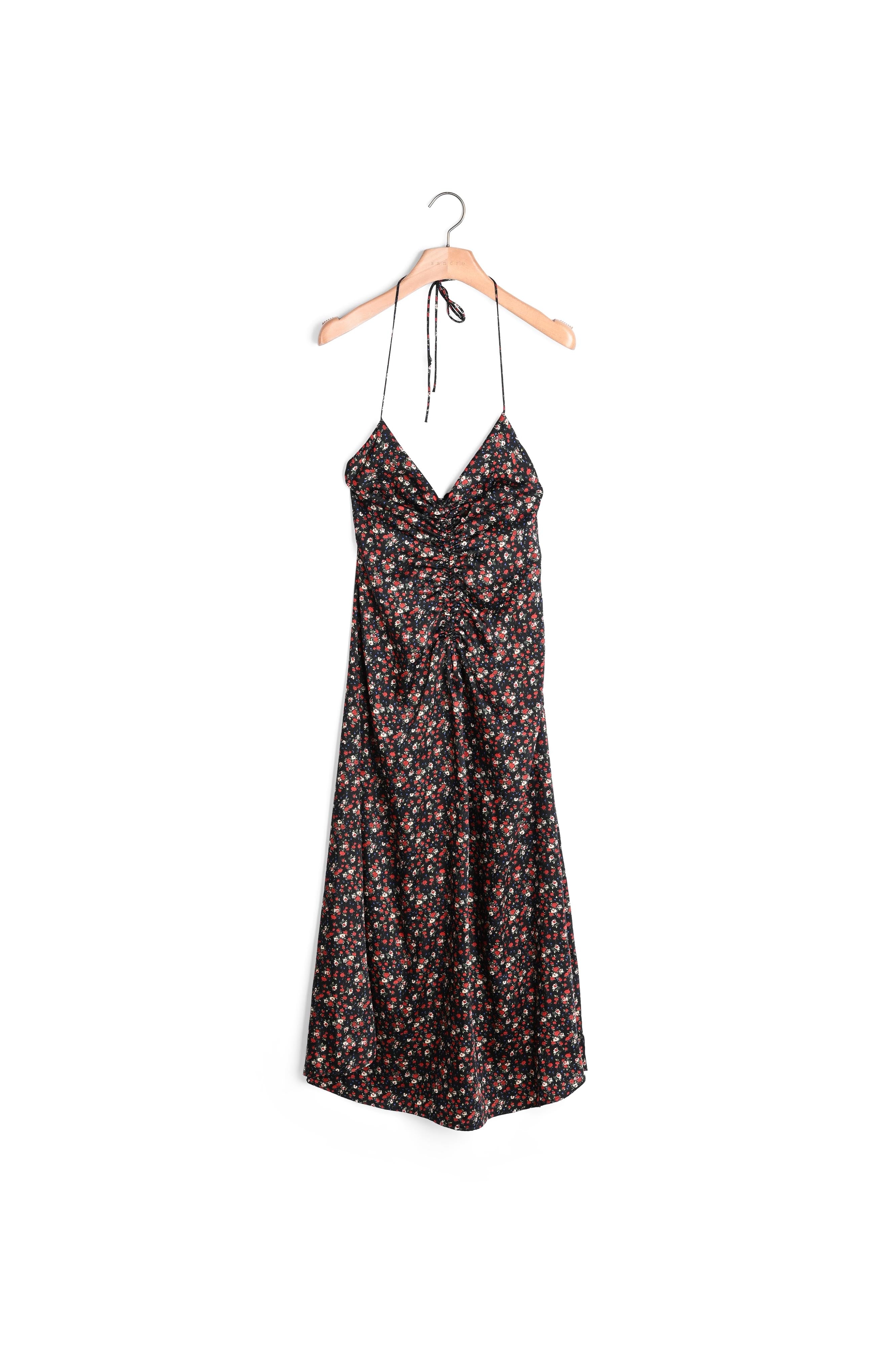 Robe longue à fines bretelles Sandro seconde main