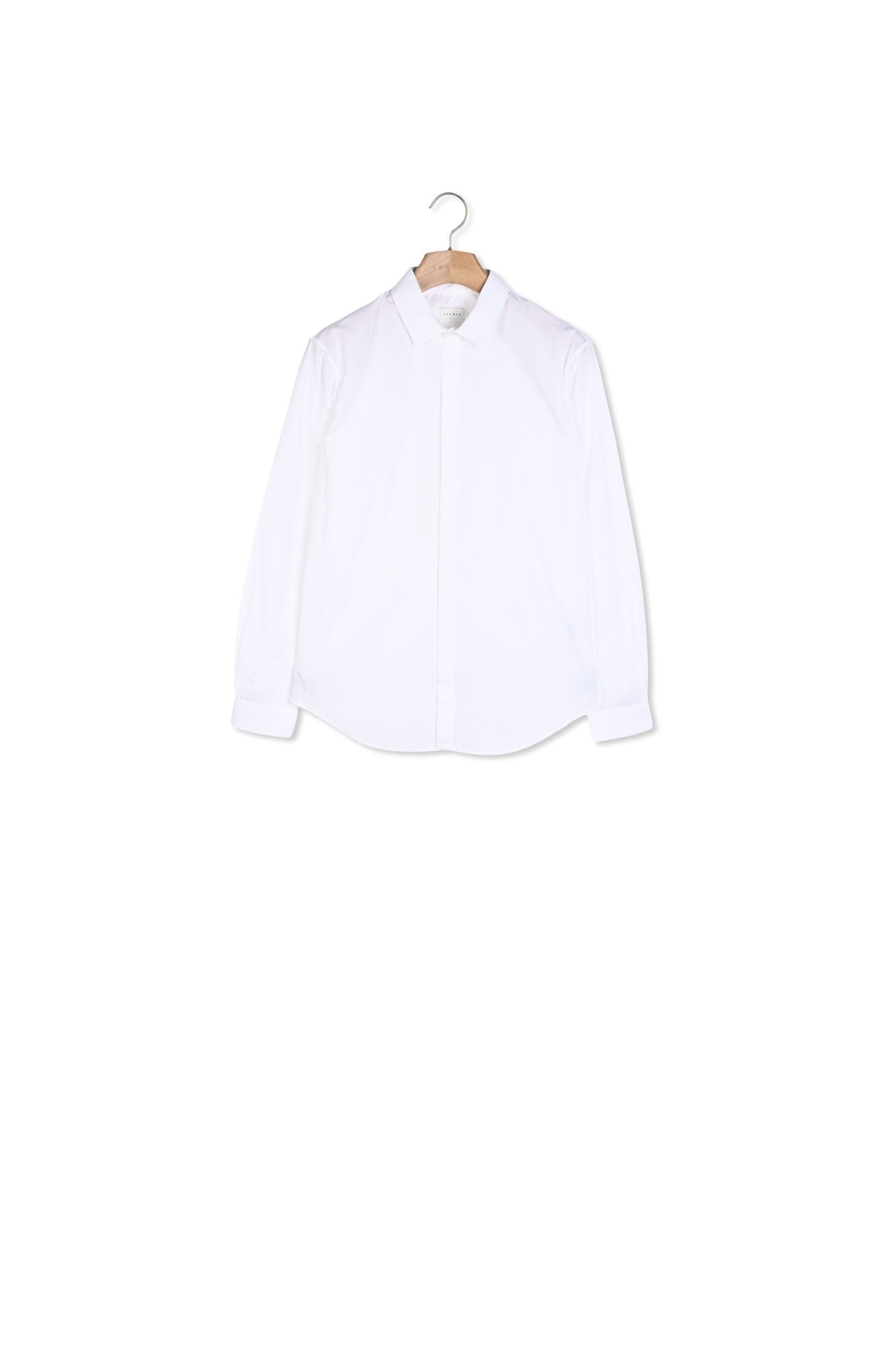 Chemise à patte cachée en popeline Sandro seconde main