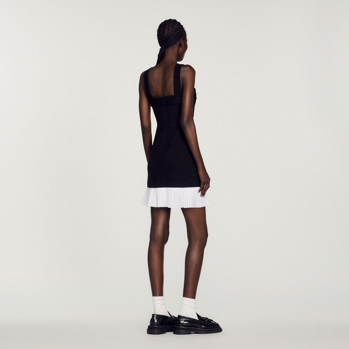 Robe courte en tweed Sandro seconde main