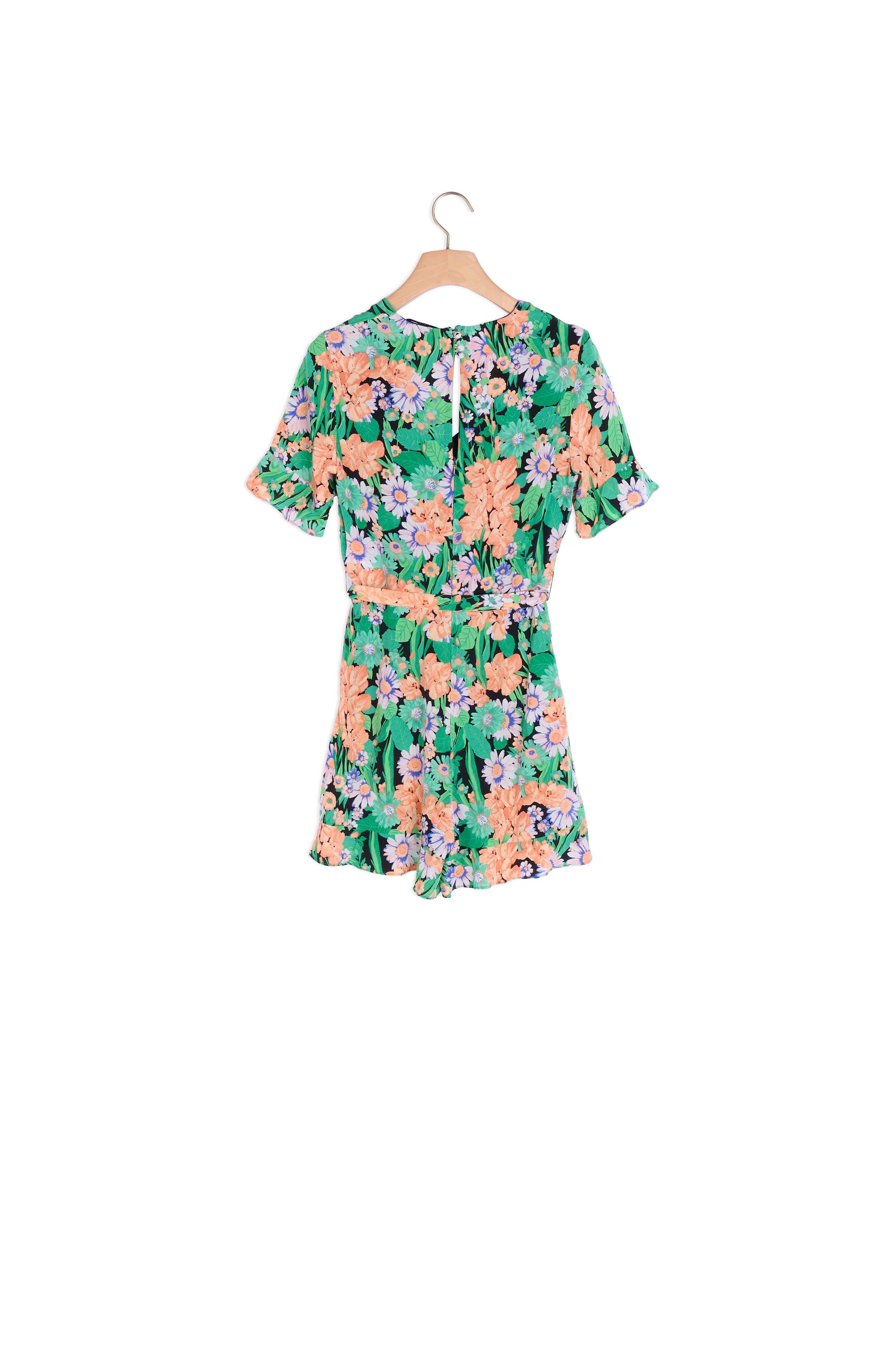 CombiShort soie imprimé fleuri all over Sandro seconde main