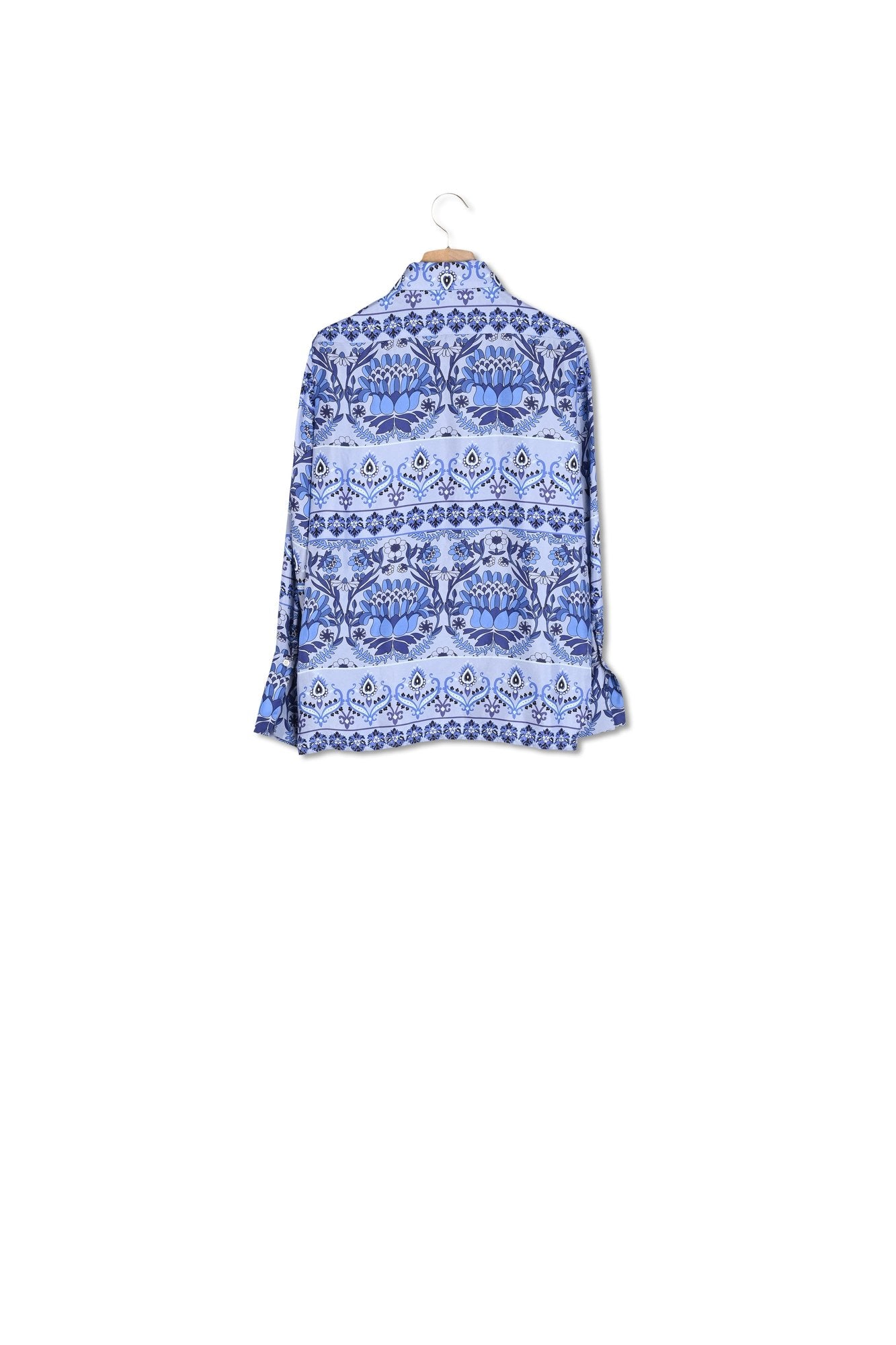 Chemise en soie imprimée Sandro seconde main