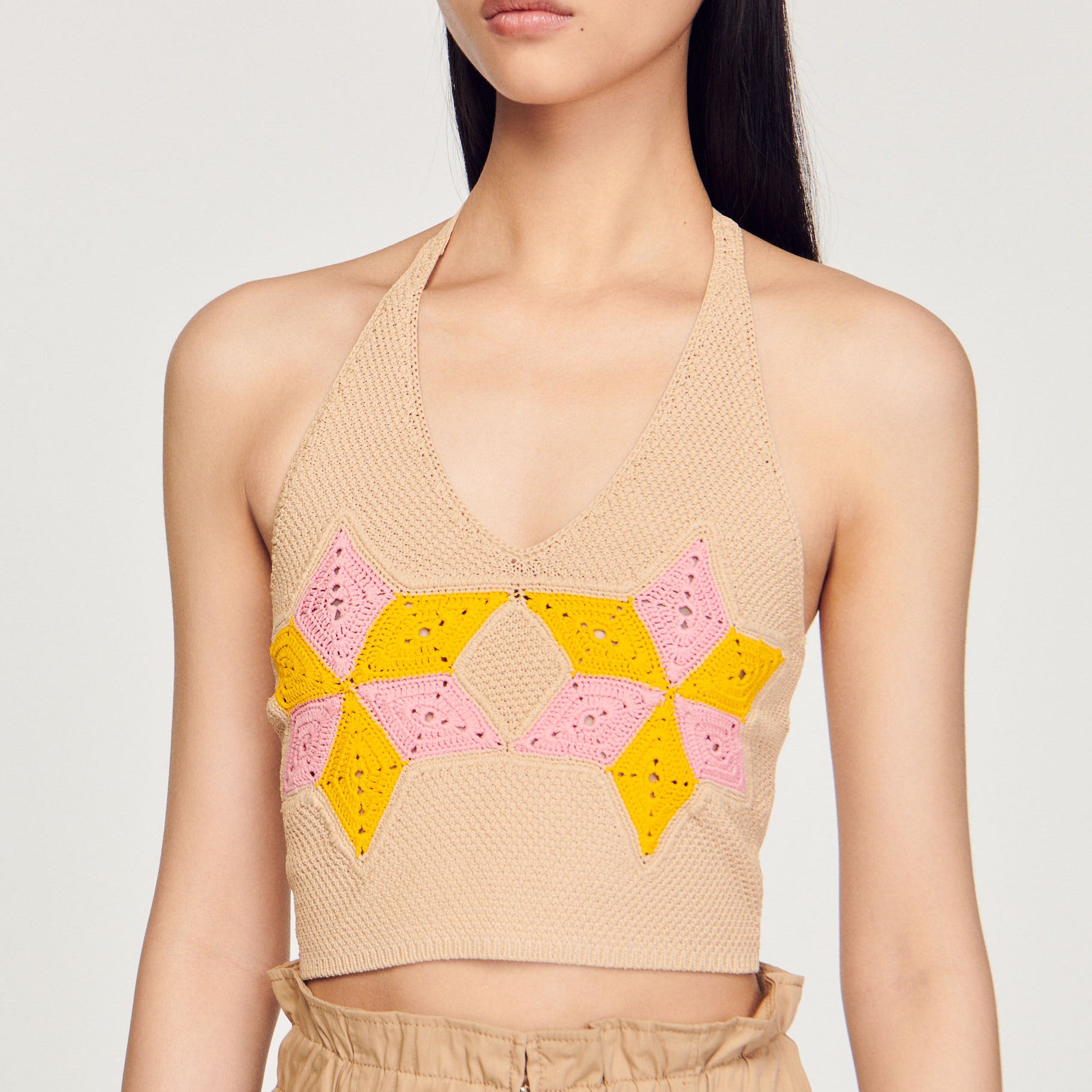 Top court en crochet Sandro seconde main