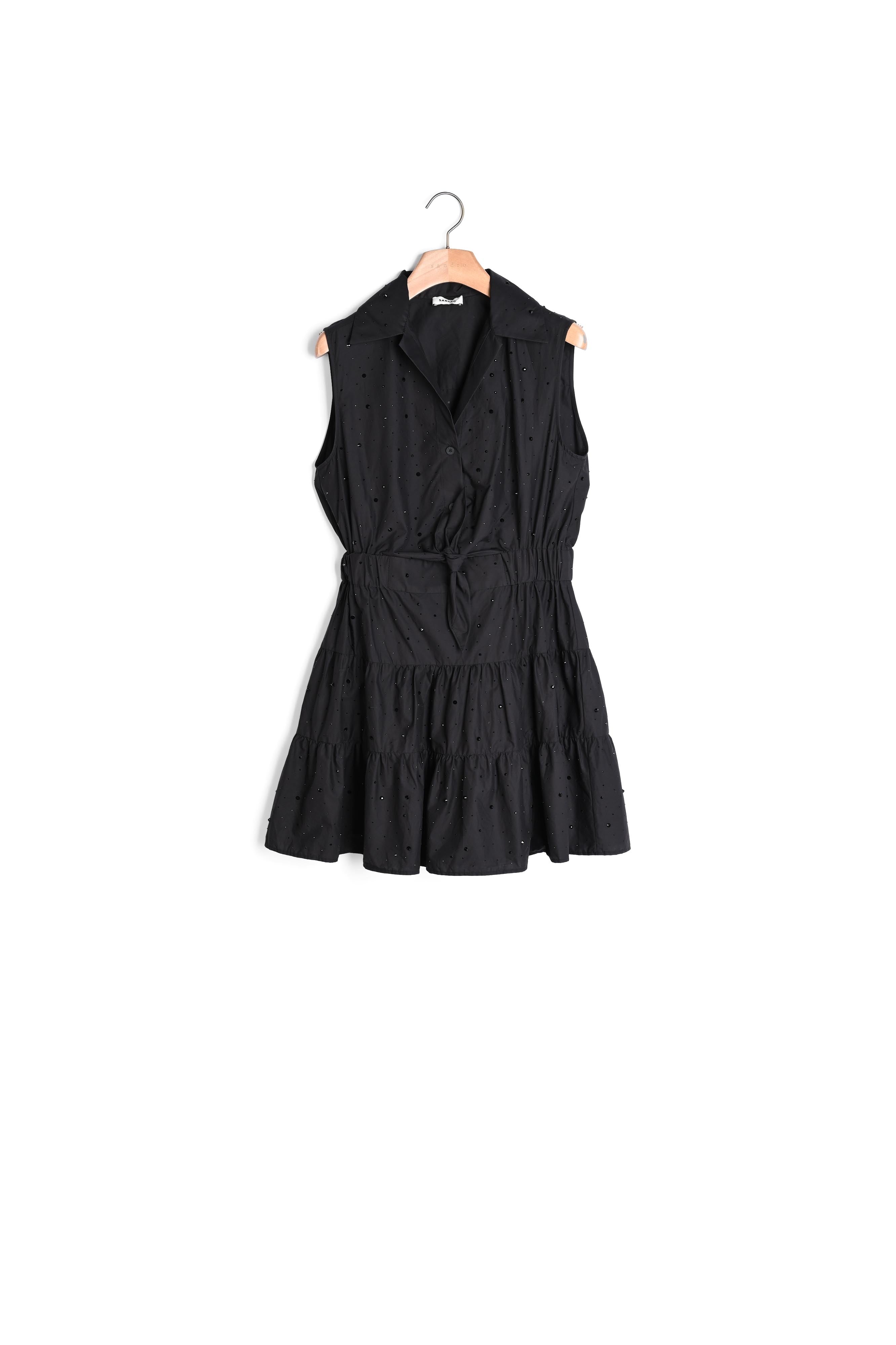 Robe courte drapée et strassée Sandro seconde main