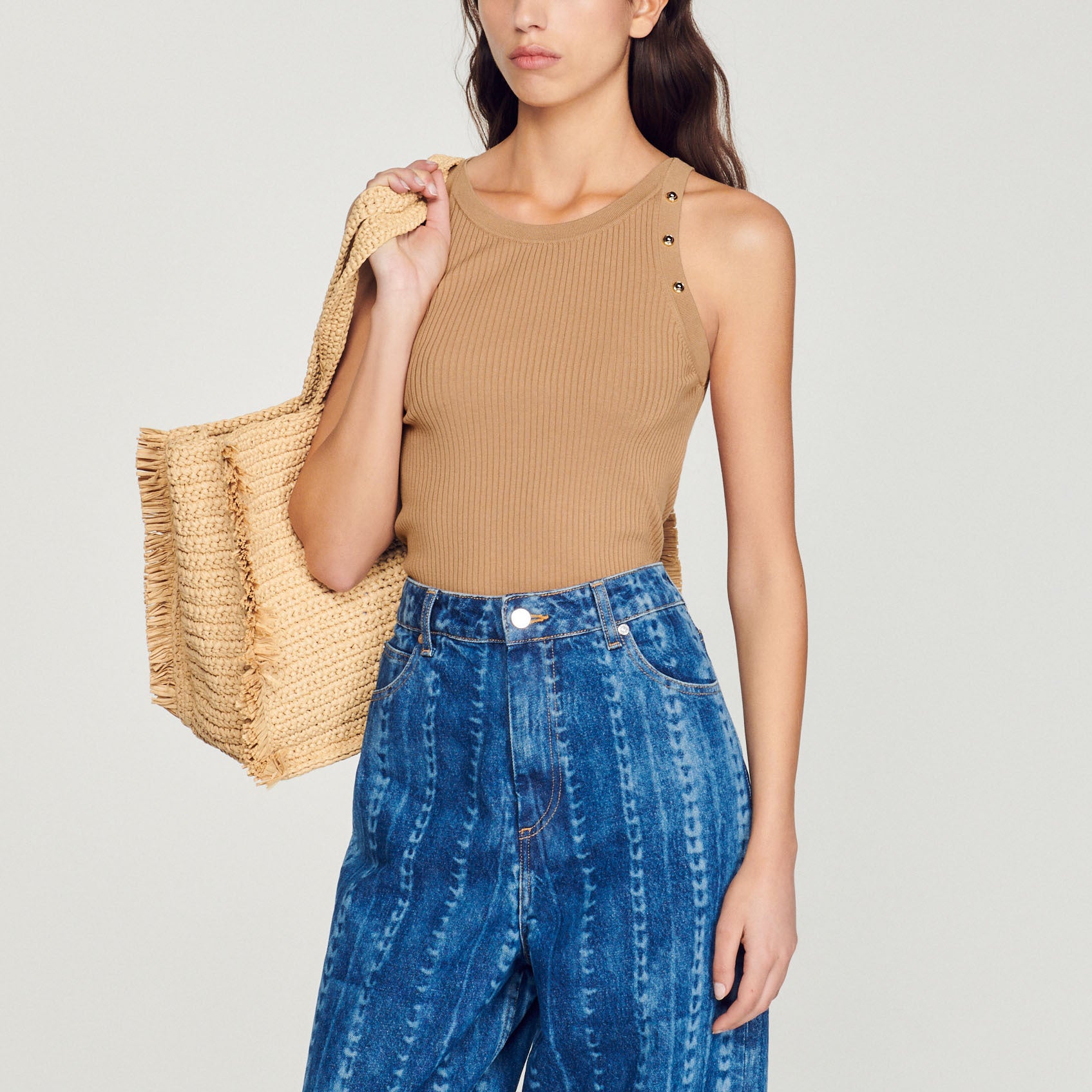 Débardeur côtelé Sandro seconde main