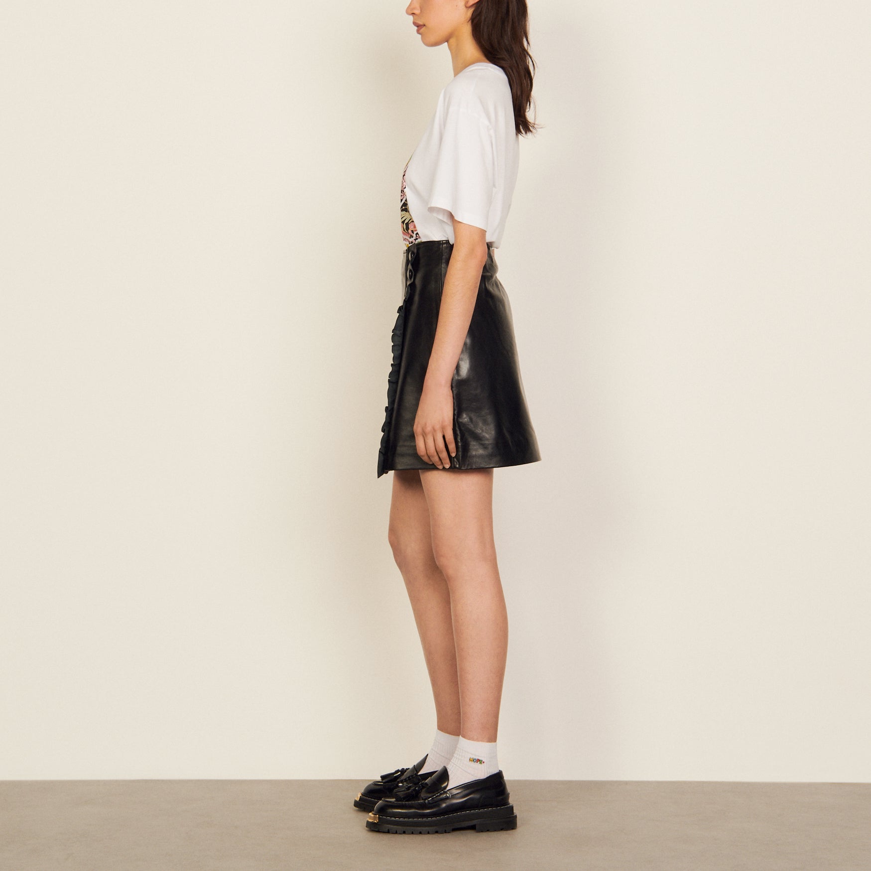 Jupe Noir Sandro seconde main