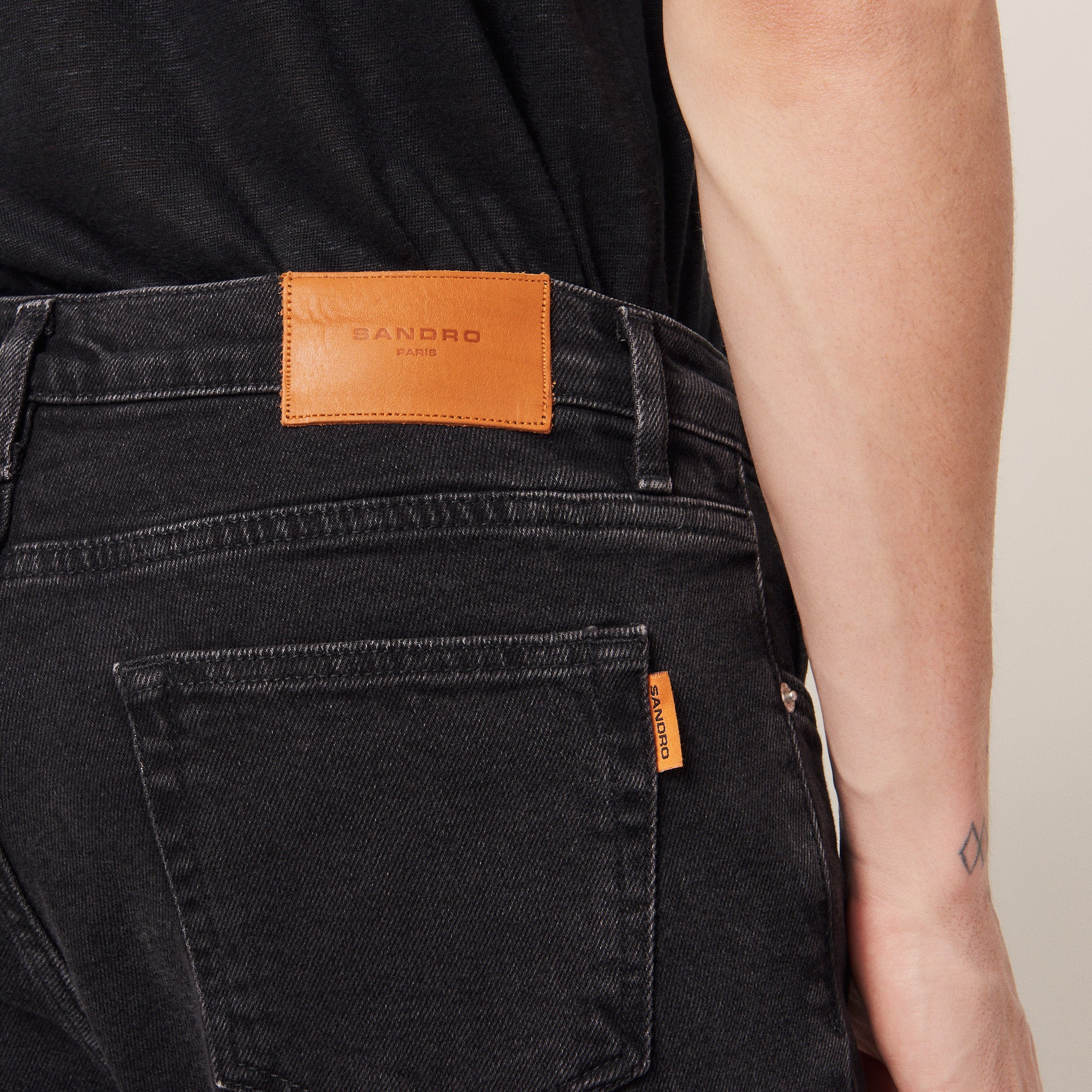 Jean noir - Coupe skinny Sandro seconde main