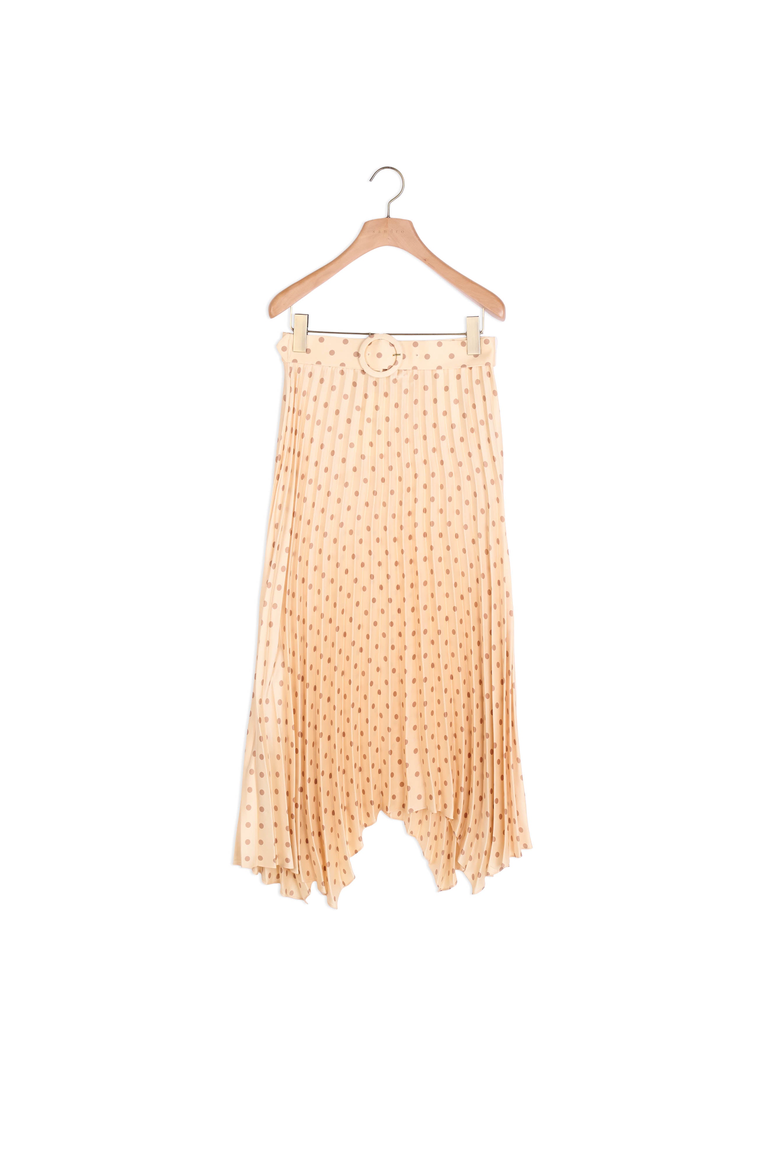 Jupe plissée et imprimée à ceinture Sandro seconde main