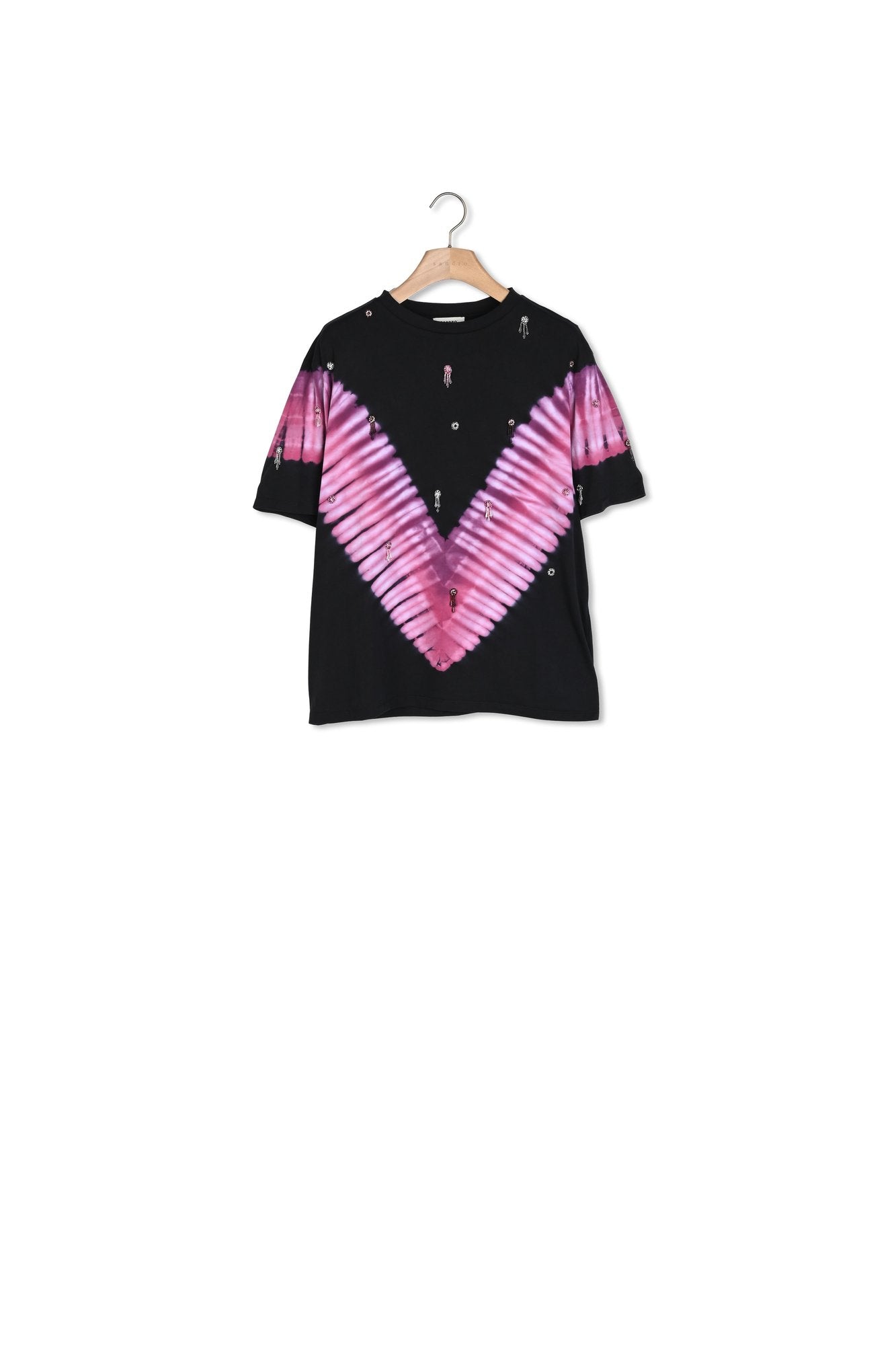 T-shirt brodé Sandro seconde main