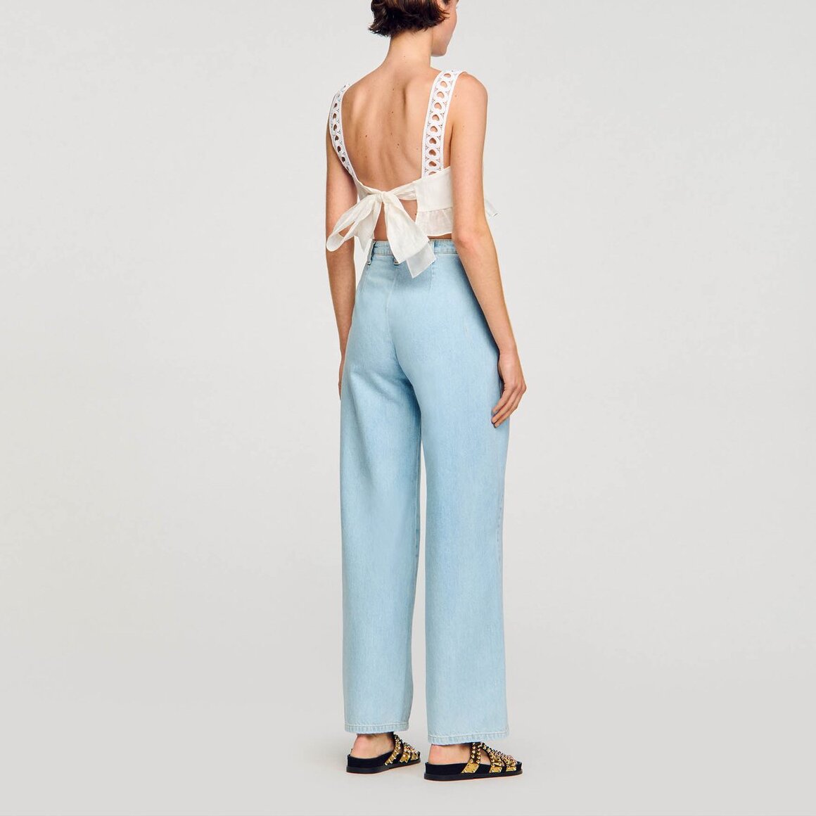 Jean large à plis creux Sandro seconde main