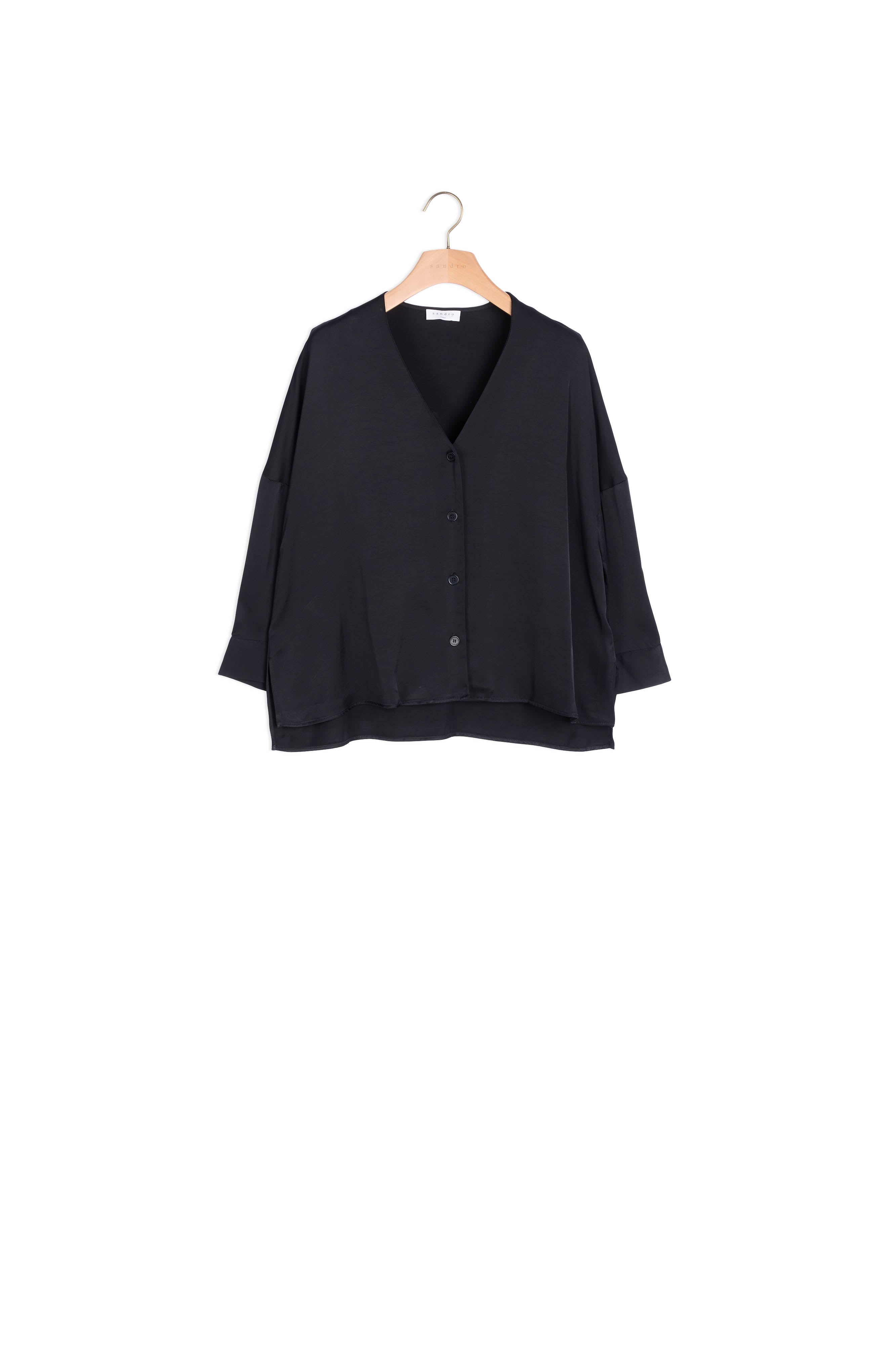 Chemise Noire Sandro seconde main