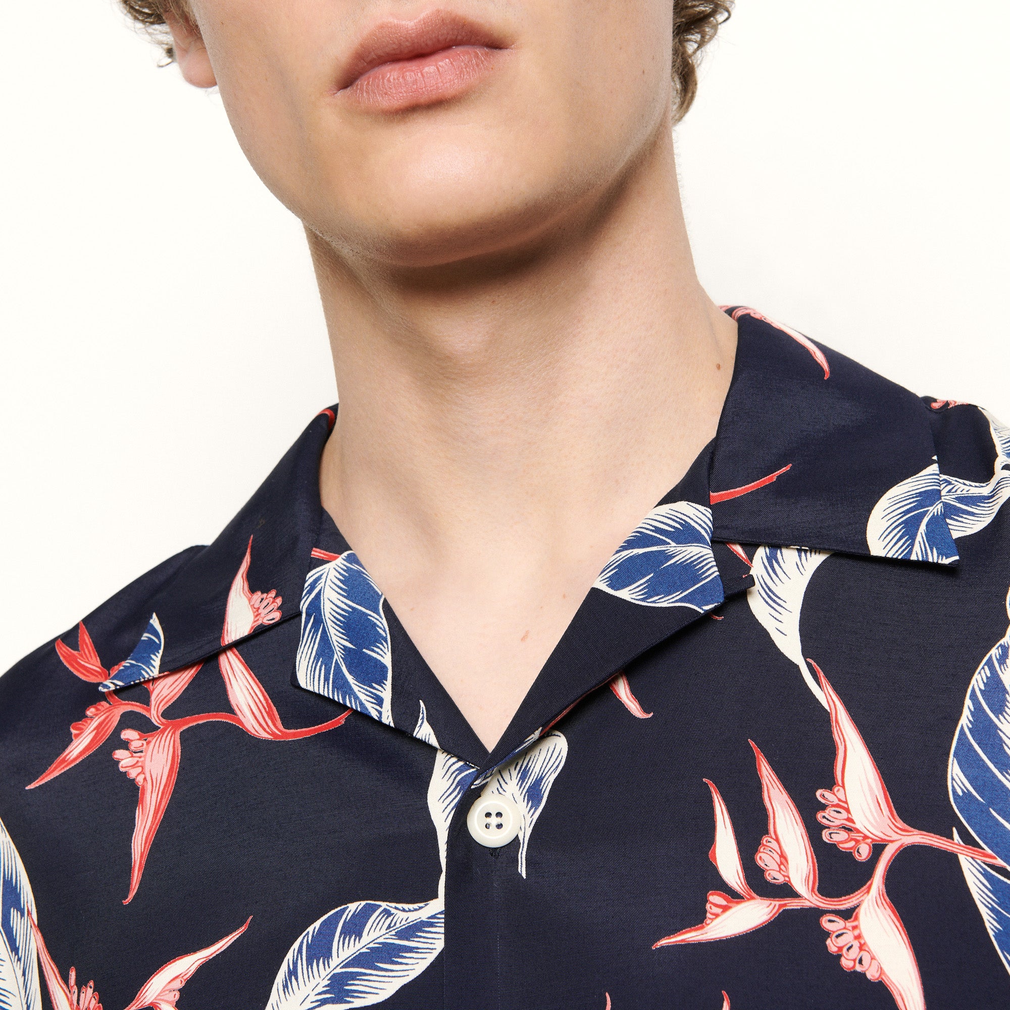 Chemise imprimée à manches courtes Sandro seconde main