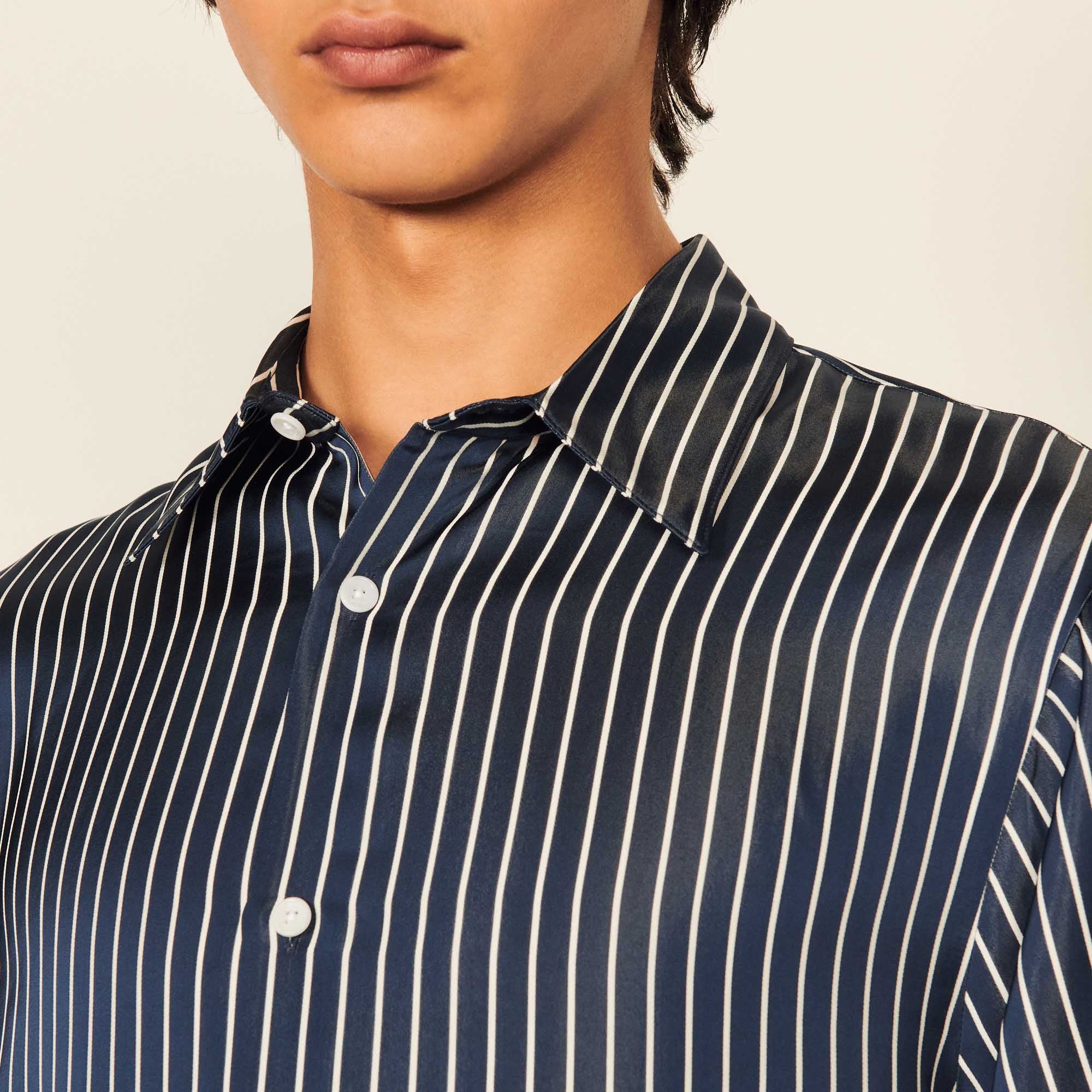 Chemise fluide à rayures Sandro seconde main