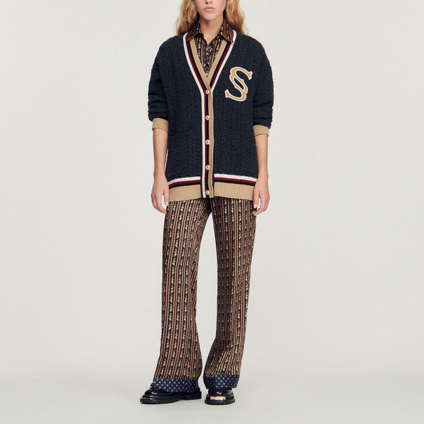 Cardicoat à patch double S Sandro seconde main