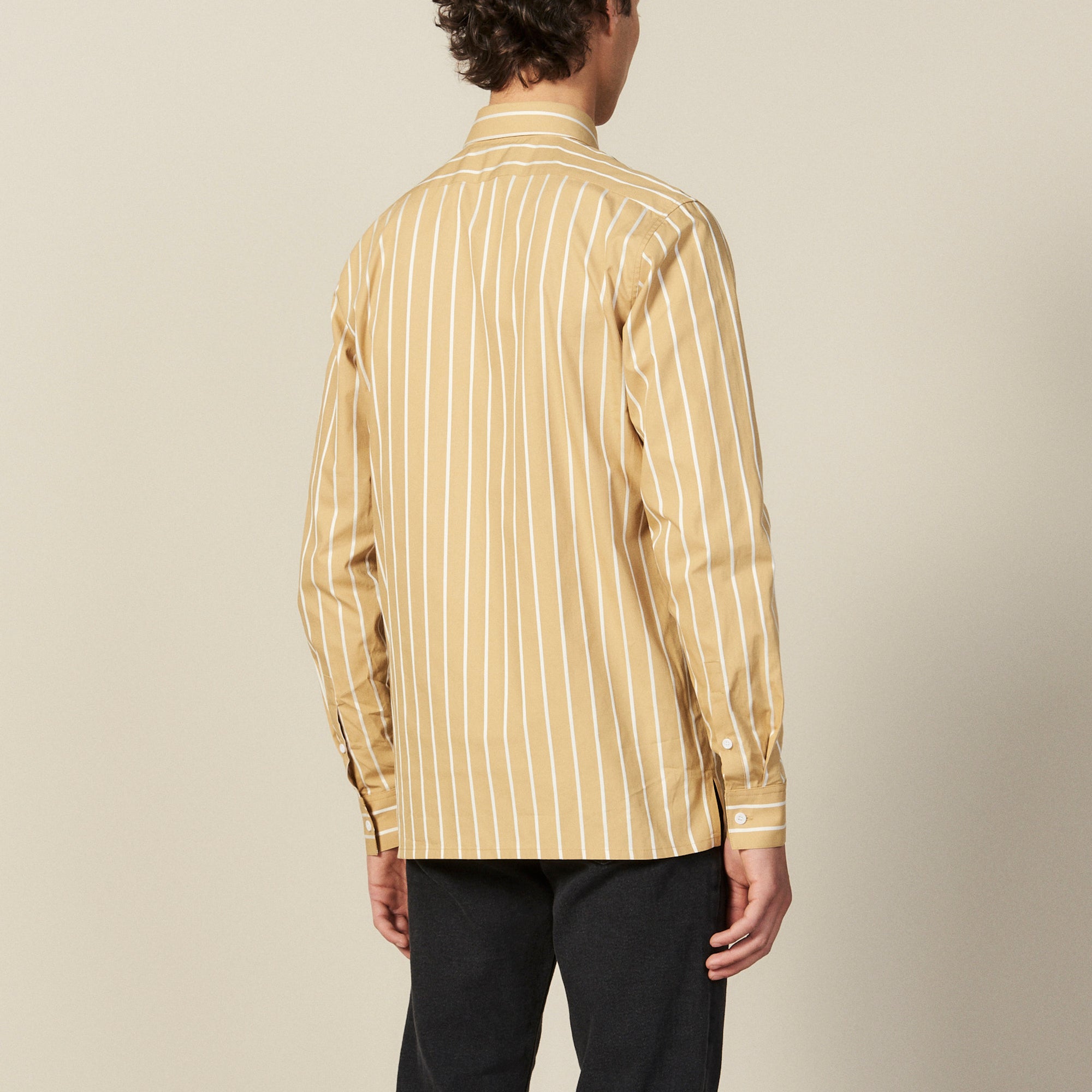 Chemise à rayures en coton Sandro seconde main