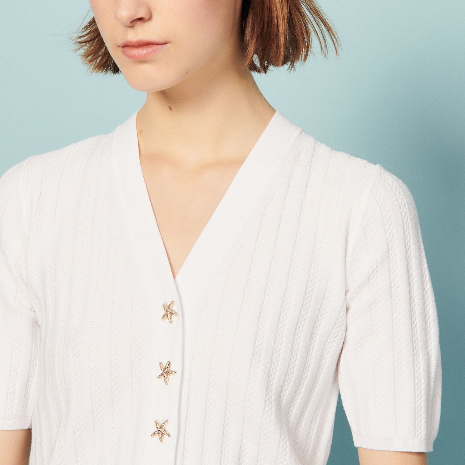 Pull à boutons fantaisie Sandro seconde main