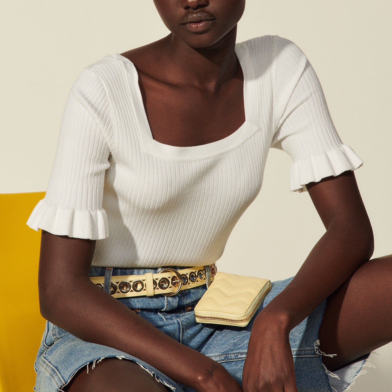 Pull à côtes à manches courtes Sandro seconde main