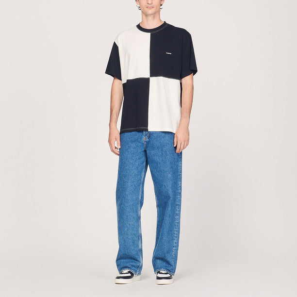 Tee-shirt en coton bio bicolore Sandro seconde main