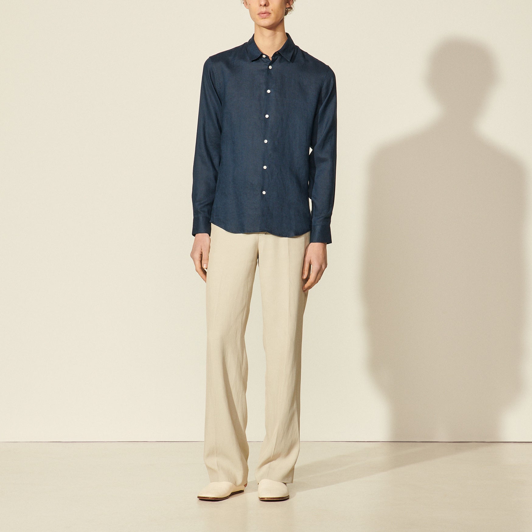 Chemise en lin Sandro seconde main