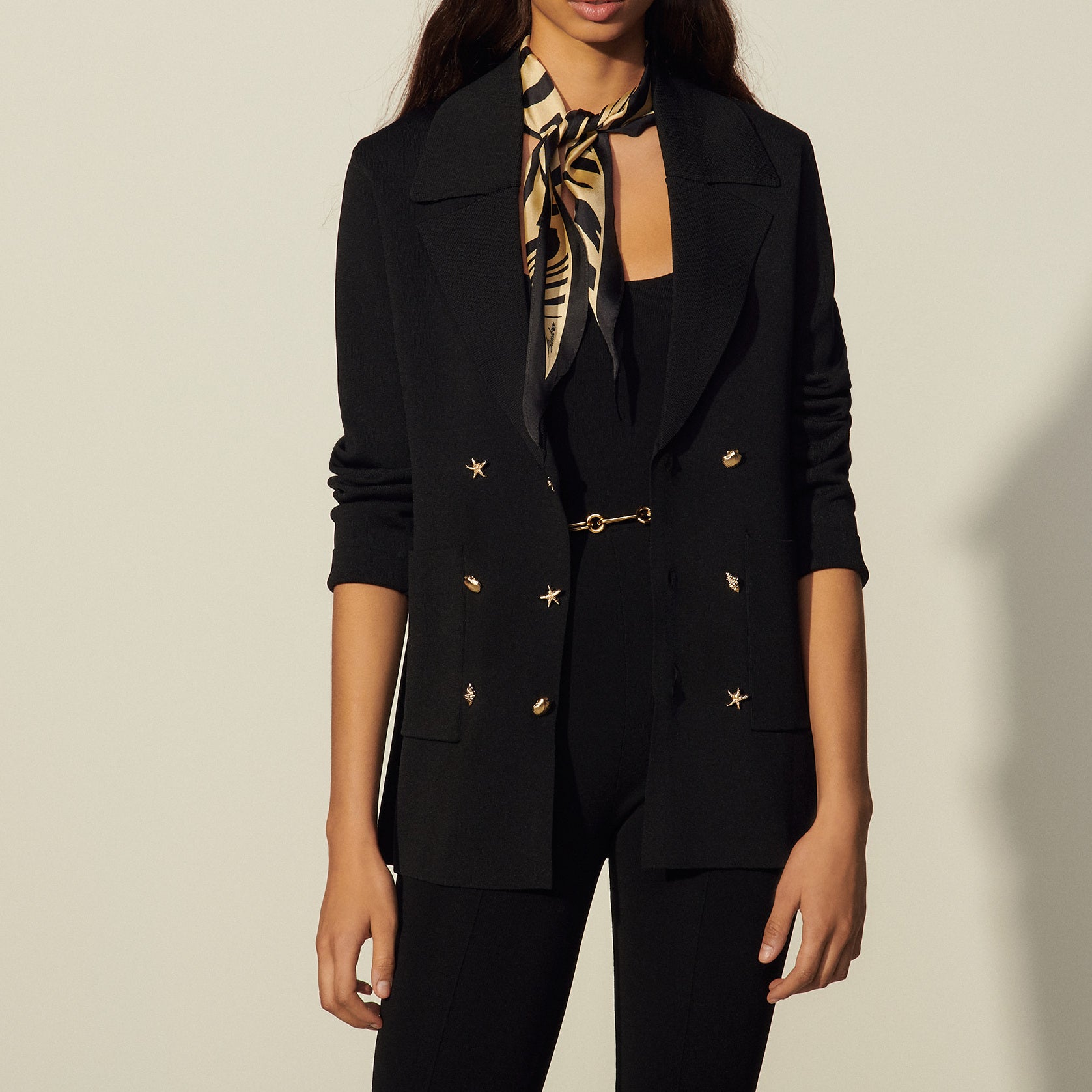 Cardicoat à triple boutons bijoux Sandro seconde main