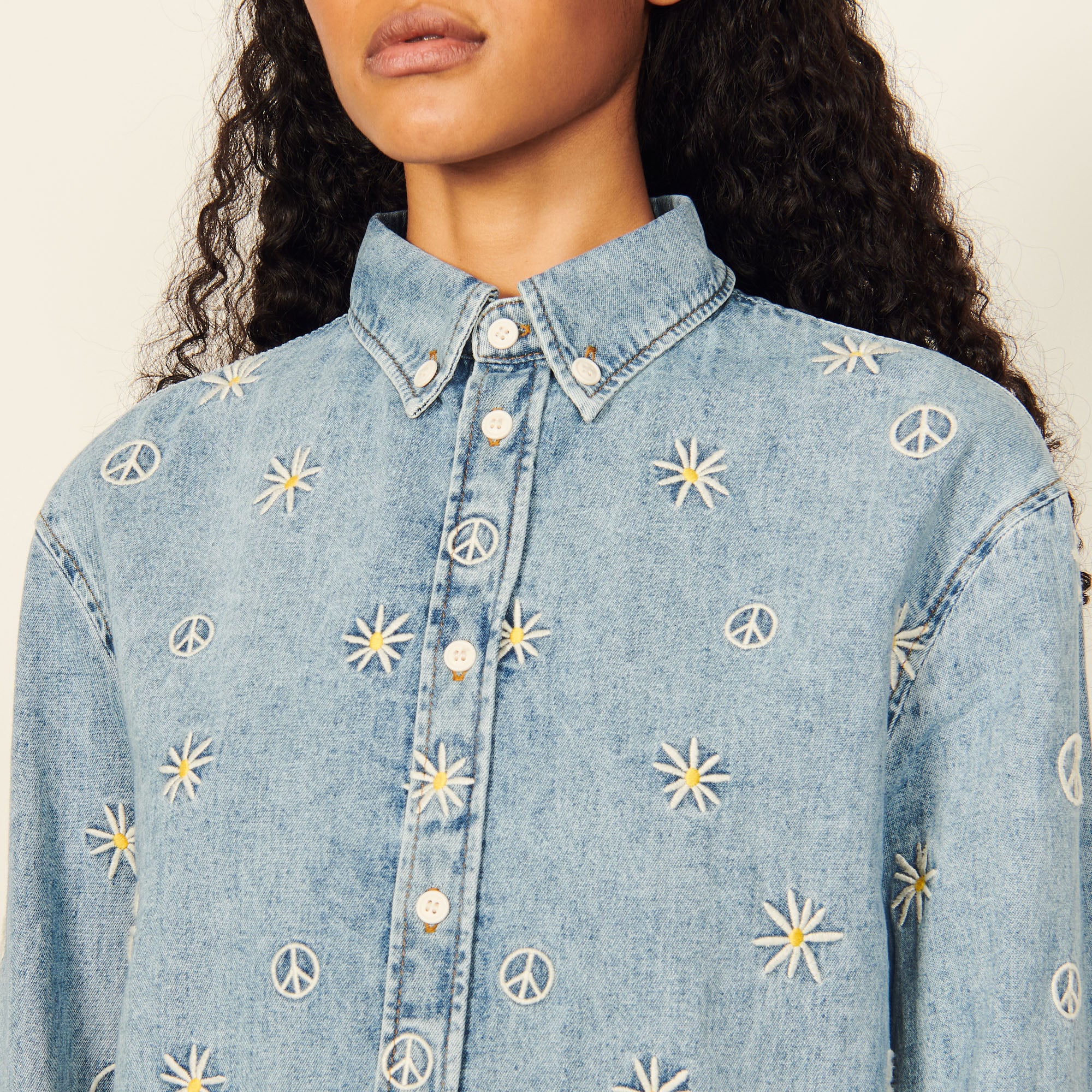 Chemise brodée ) Sandro seconde main