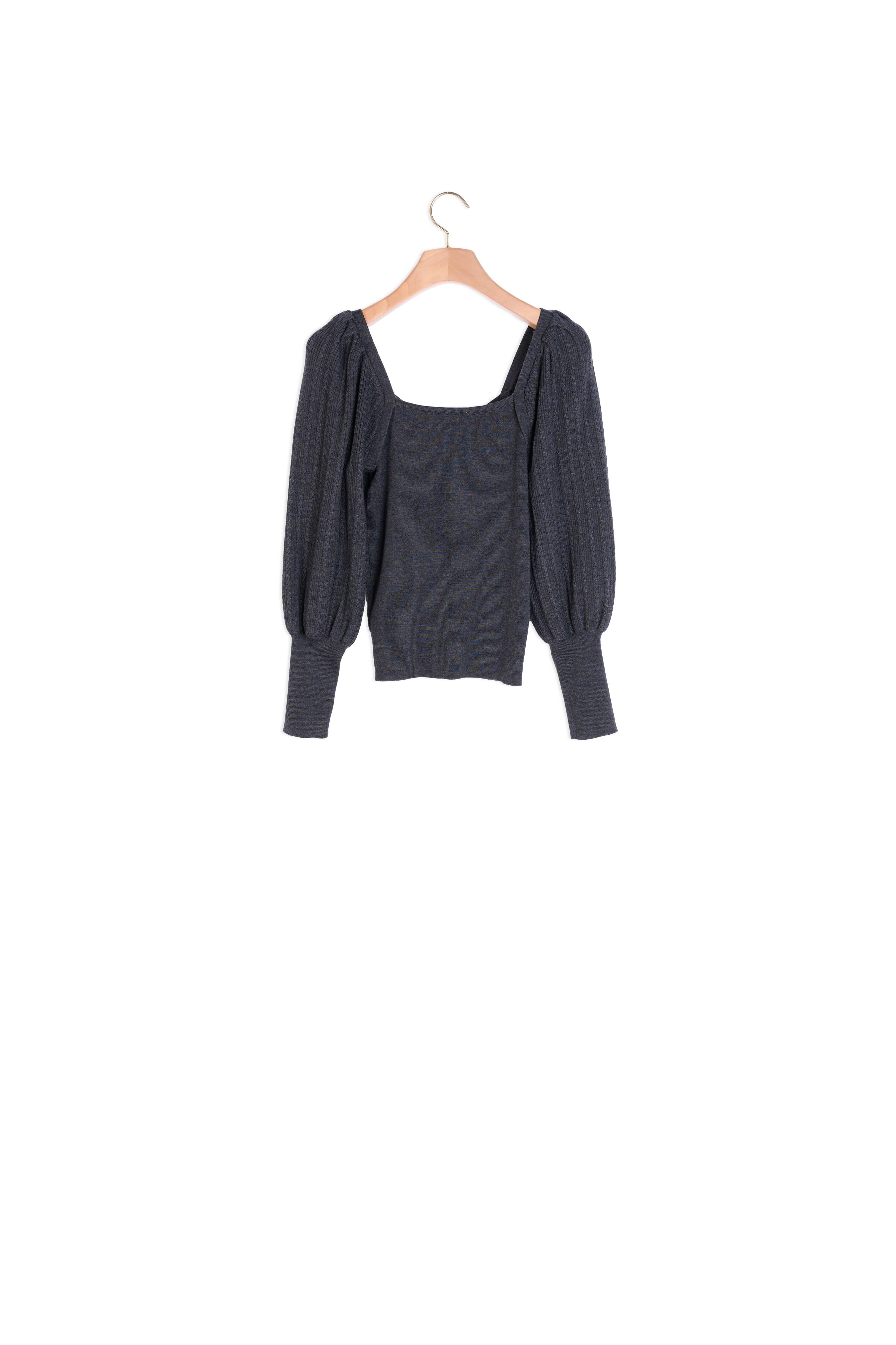 Pull Gris Foncé Sandro seconde main