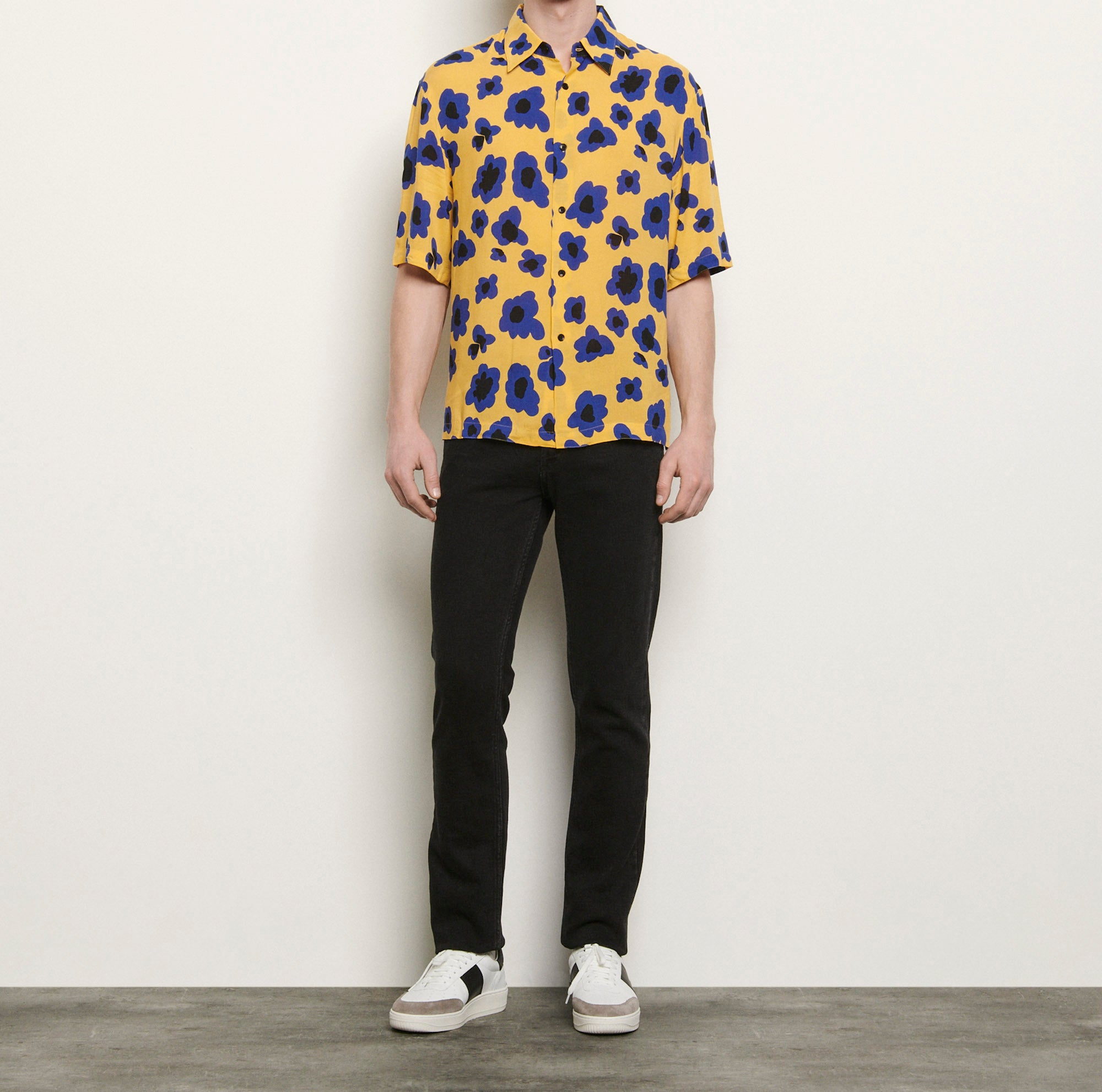 Chemise à manches courtes imprimée Sandro seconde main