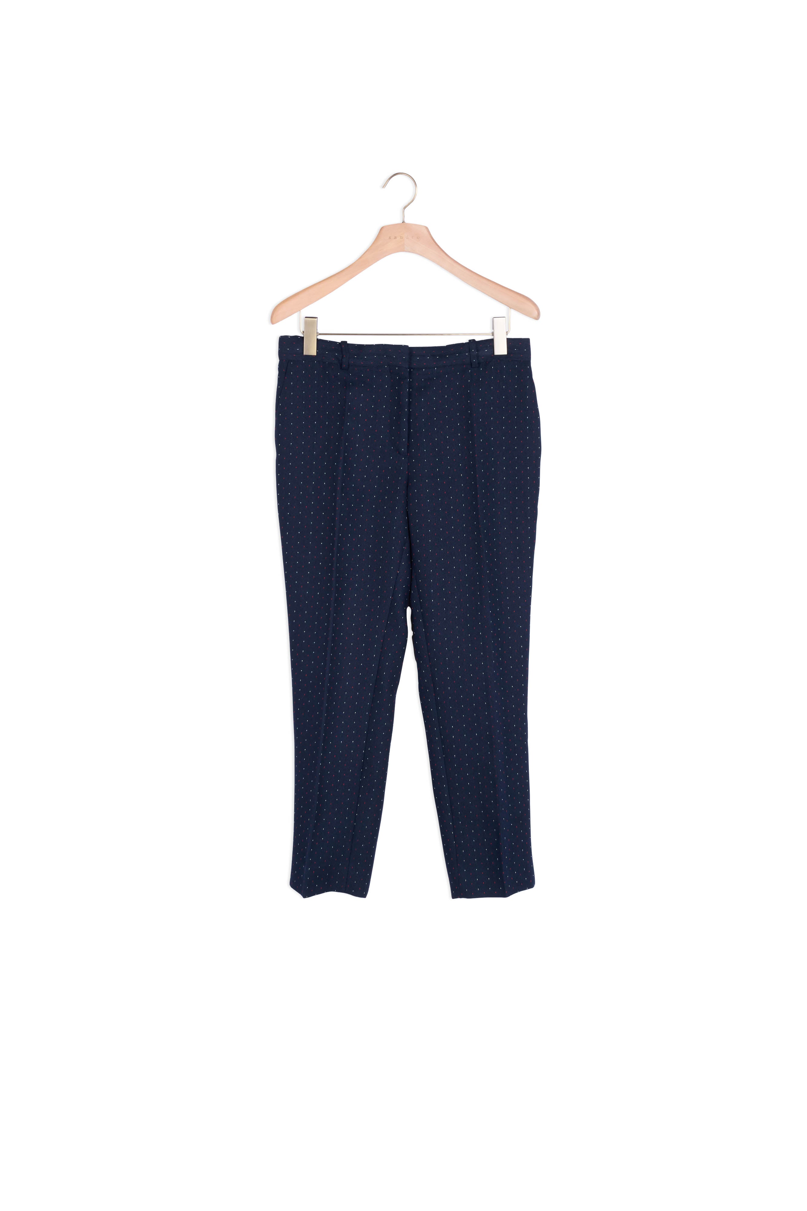 Pantalon de tailleur imprimé Sandro seconde main