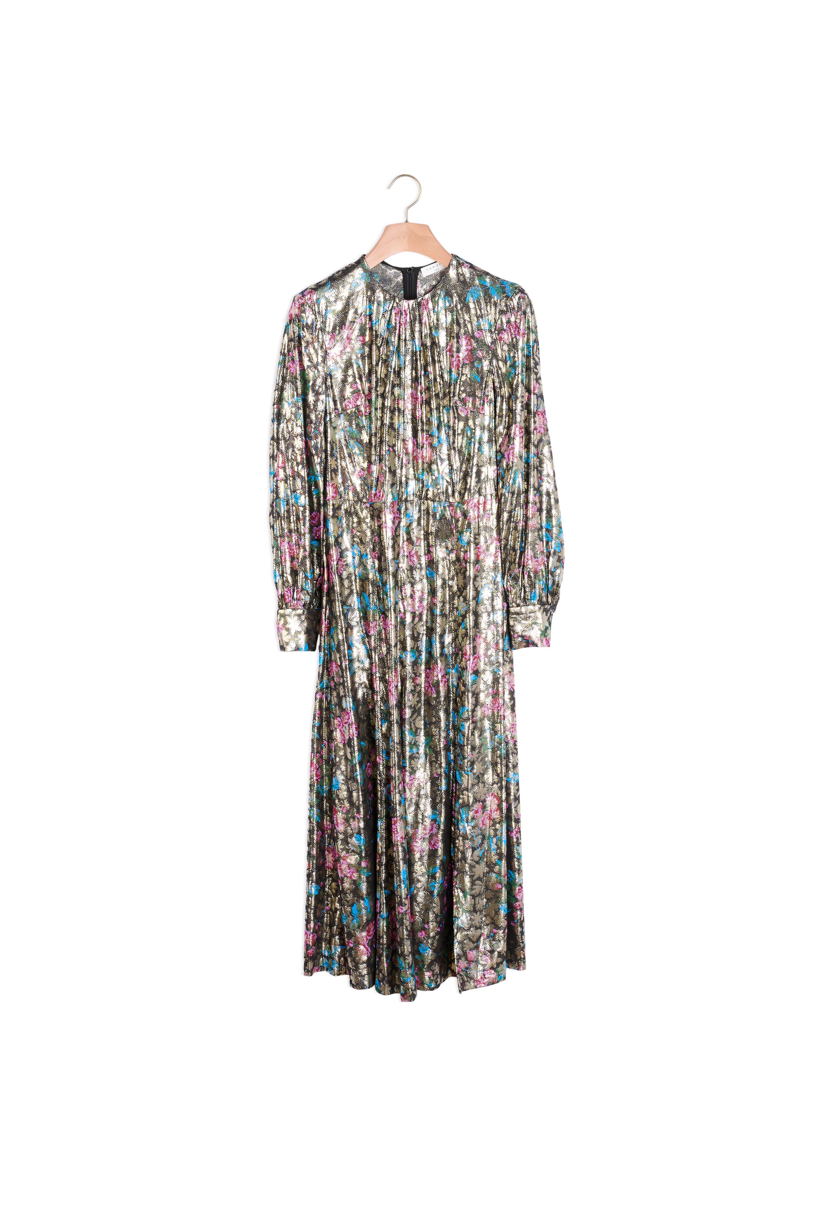 Robe longue en jacquard lurex Sandro seconde main