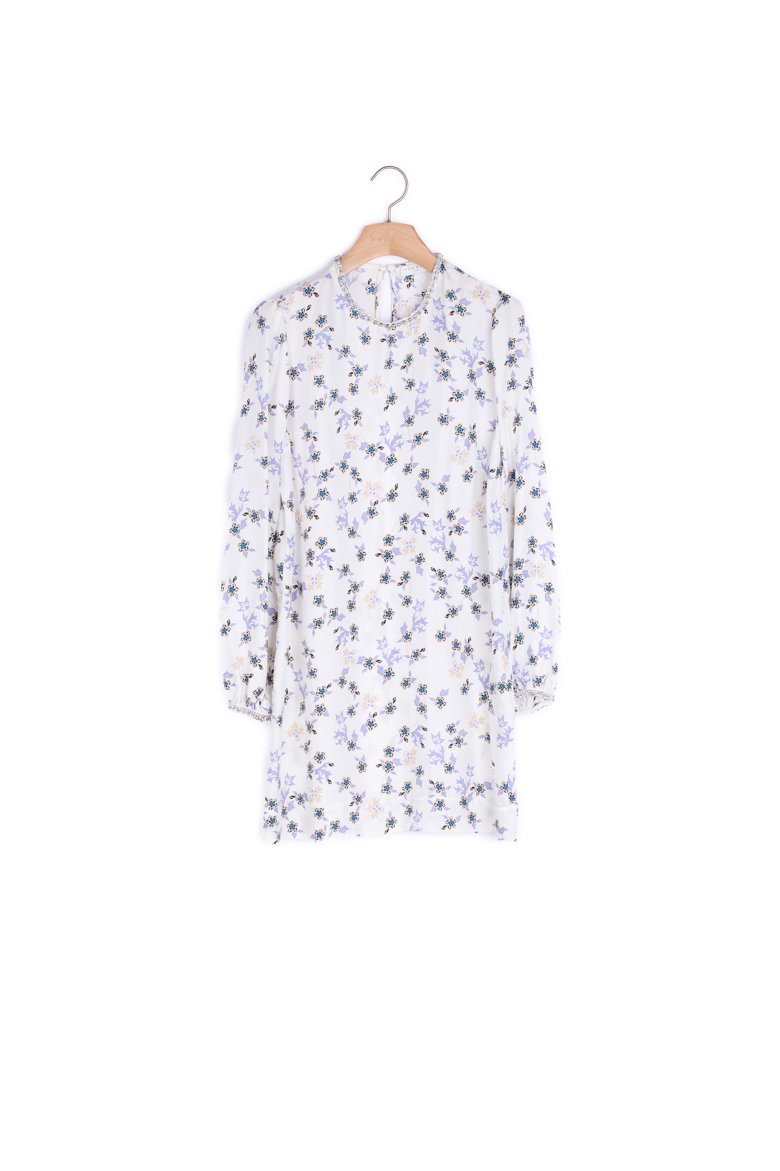 Robe manches longues 100% soie Sandro seconde main