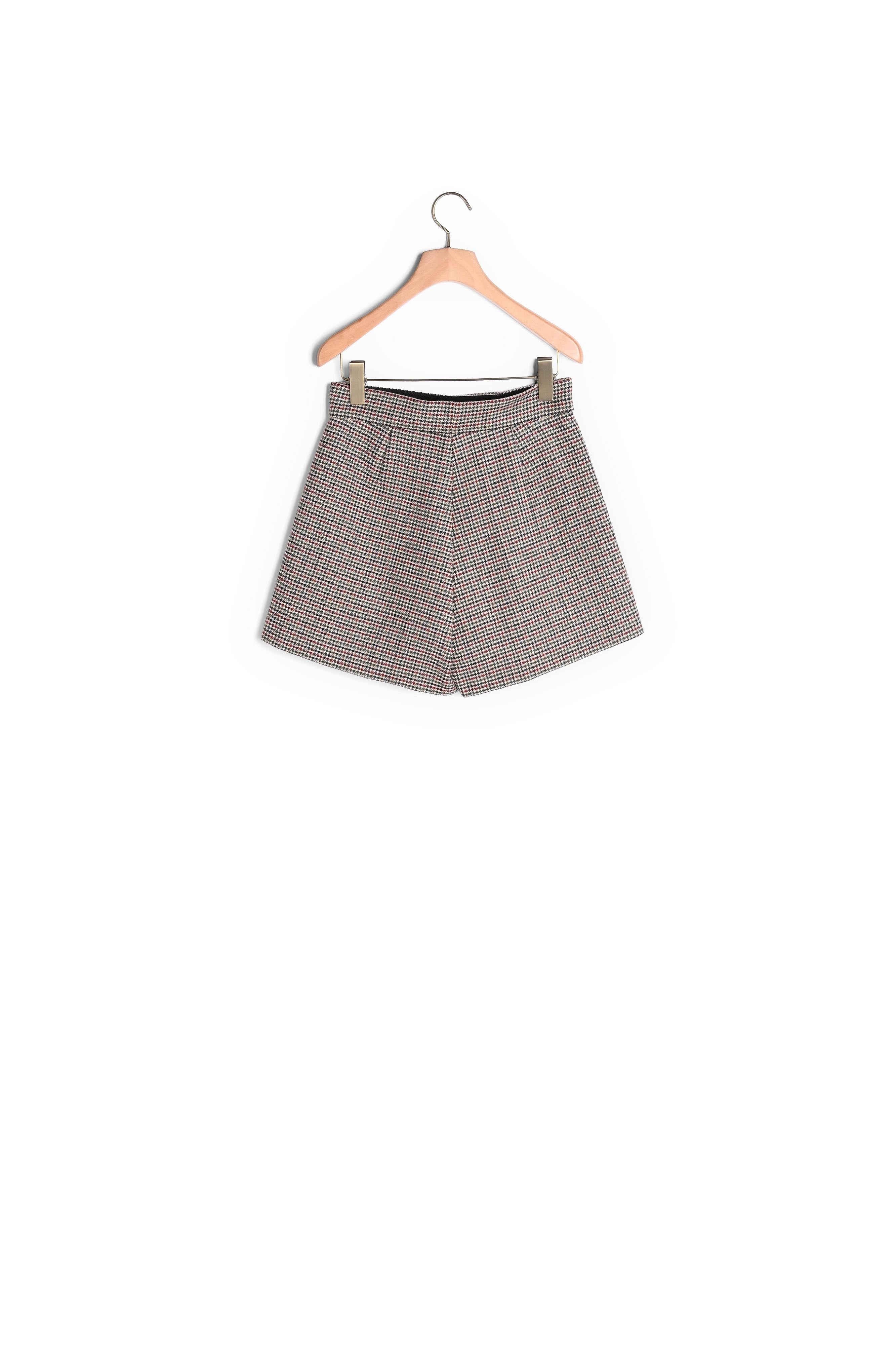 Short imprimé rouge et vert Sandro seconde main