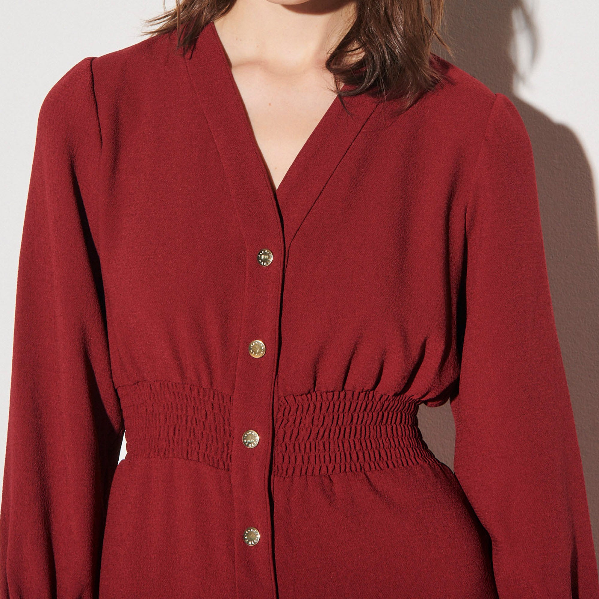 Robe à pressions et ceinture smockée Sandro seconde main