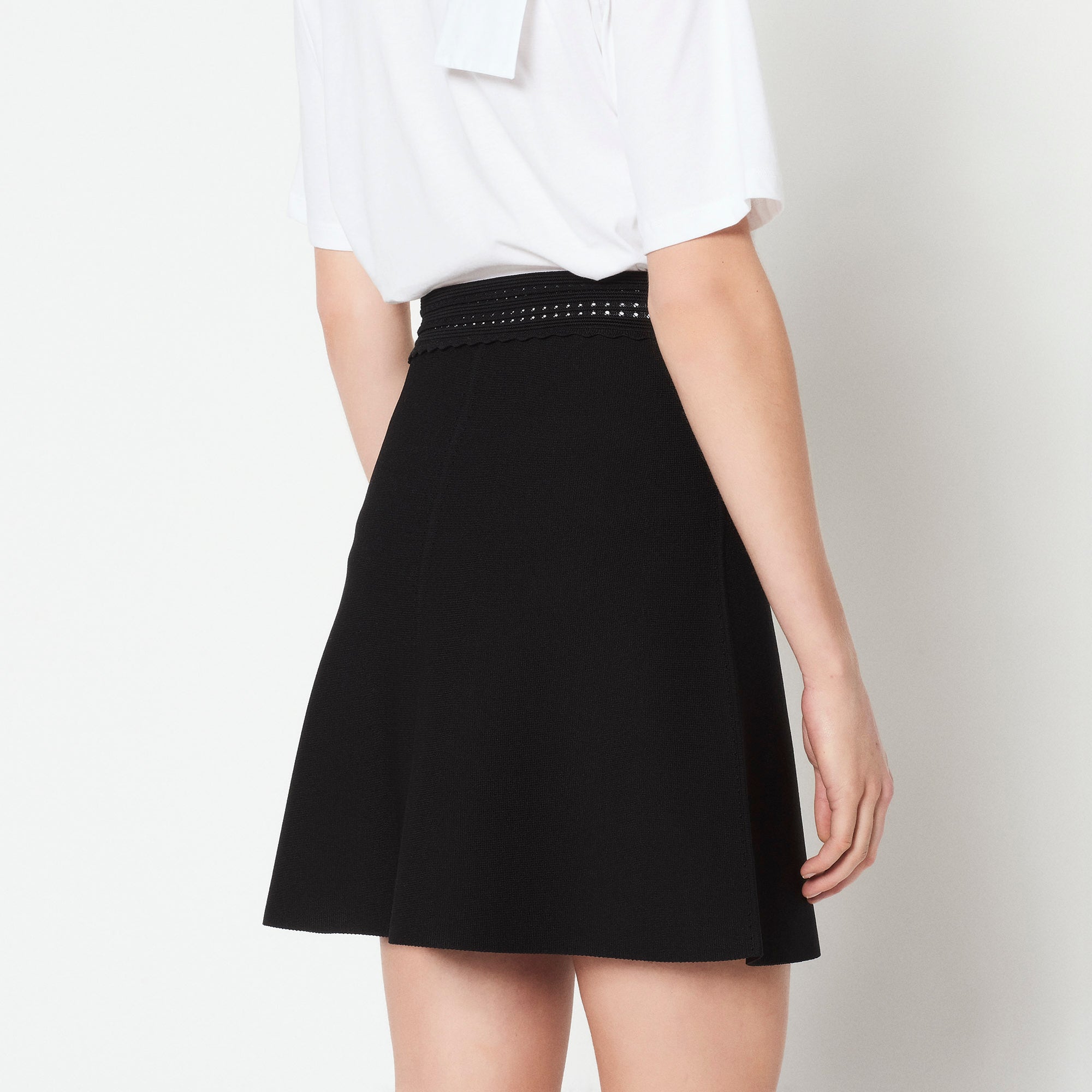 Jupe patineuse avec broderie à la taille Sandro seconde main