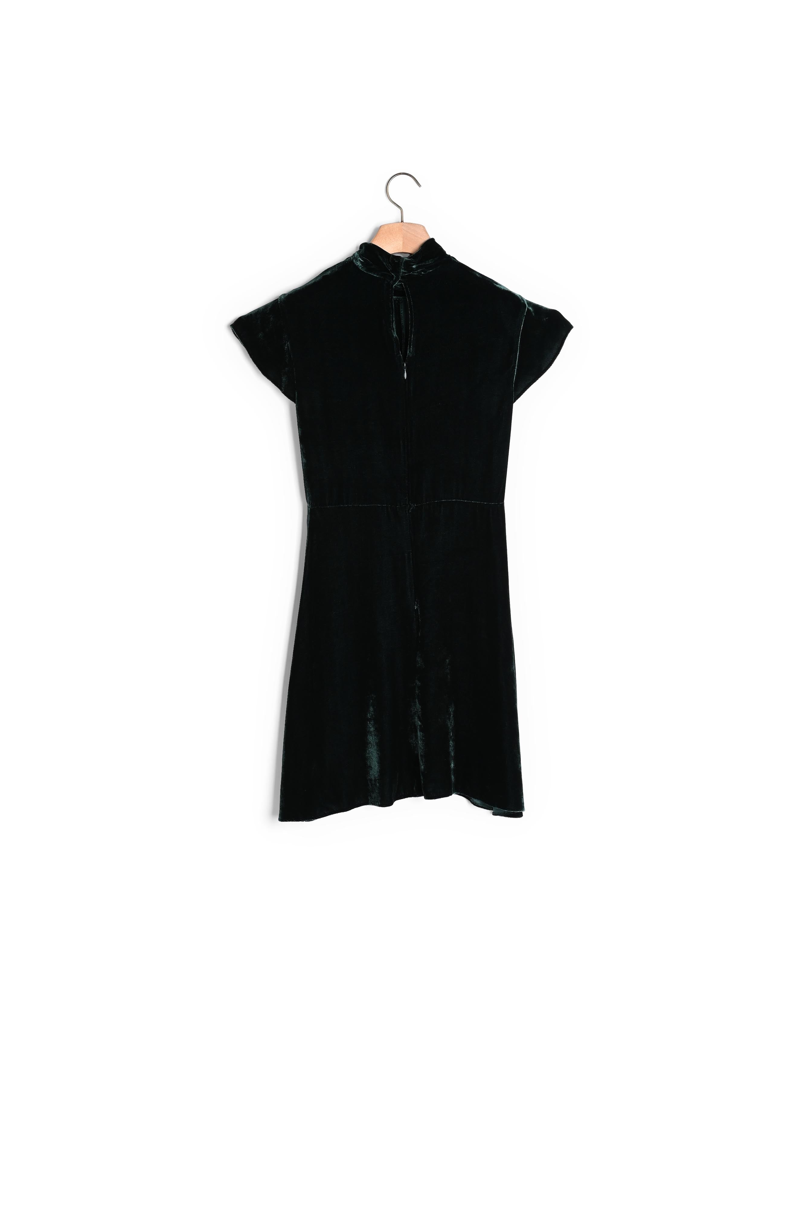 Robe en velours col montant Sandro seconde main