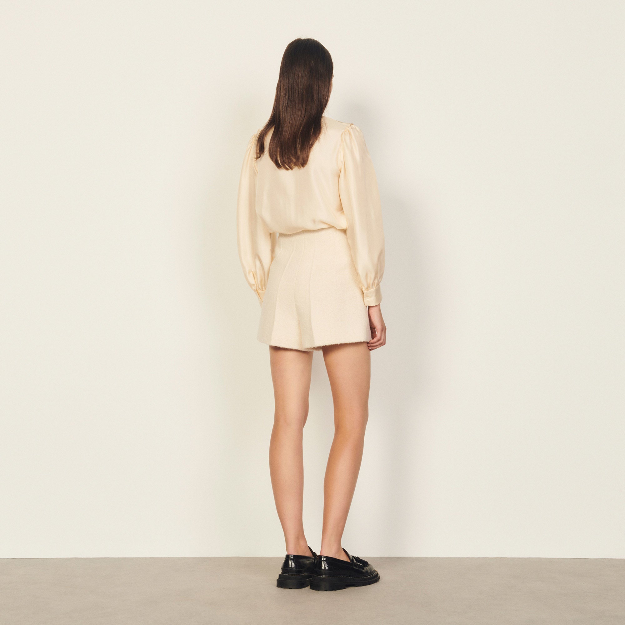 Short en tissu bouclette Sandro seconde main